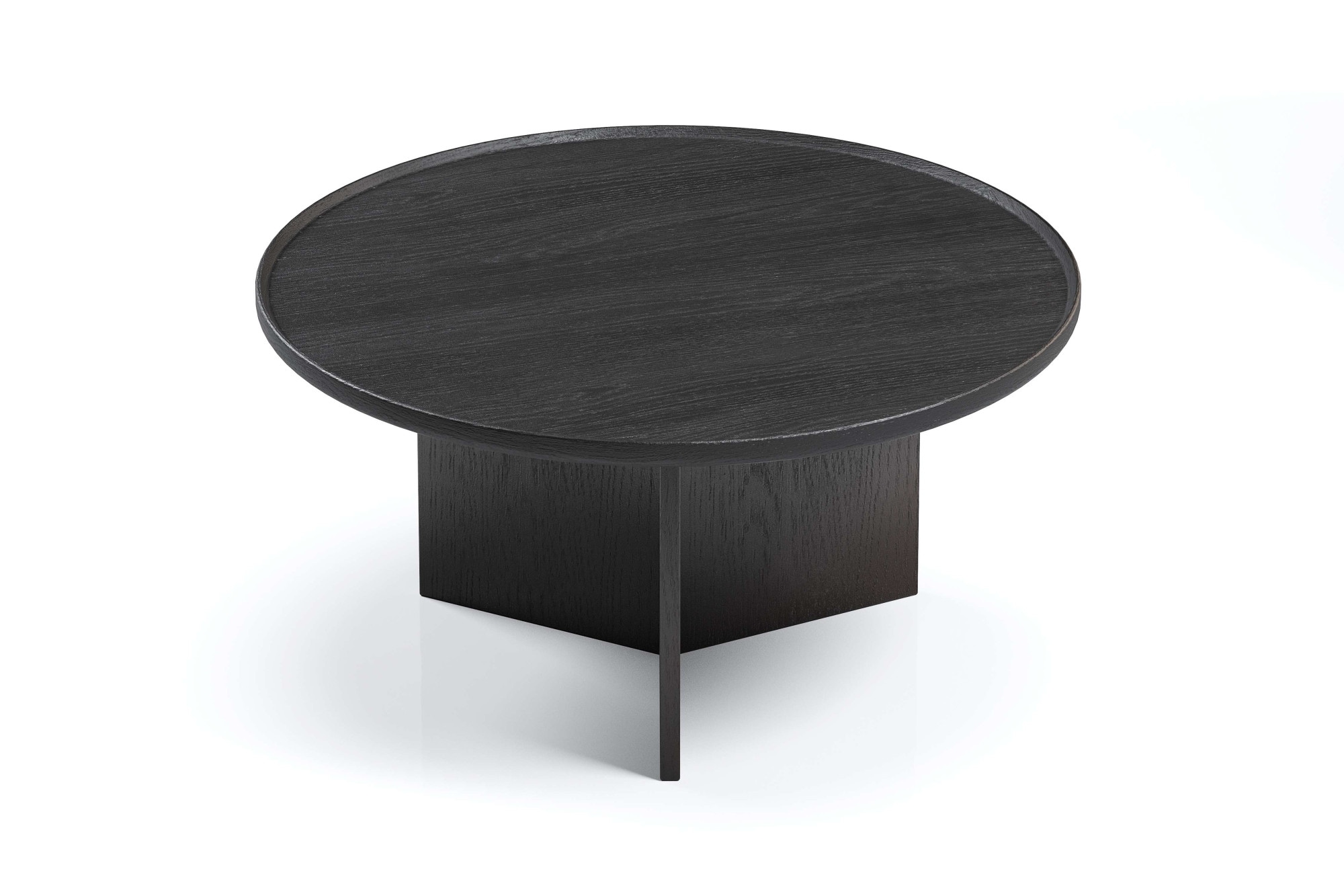 Woodman Table basse »Cala« 83/83/42 cm,  largeur 83 cm, ronde, plateau de table en chêne massif, certifié FSC®
