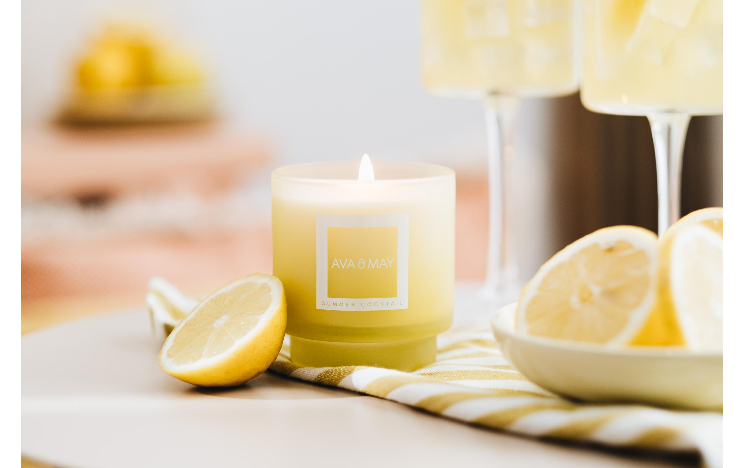AVA & MAY Bougie parfumée »Limoncello Spritz 200 g«