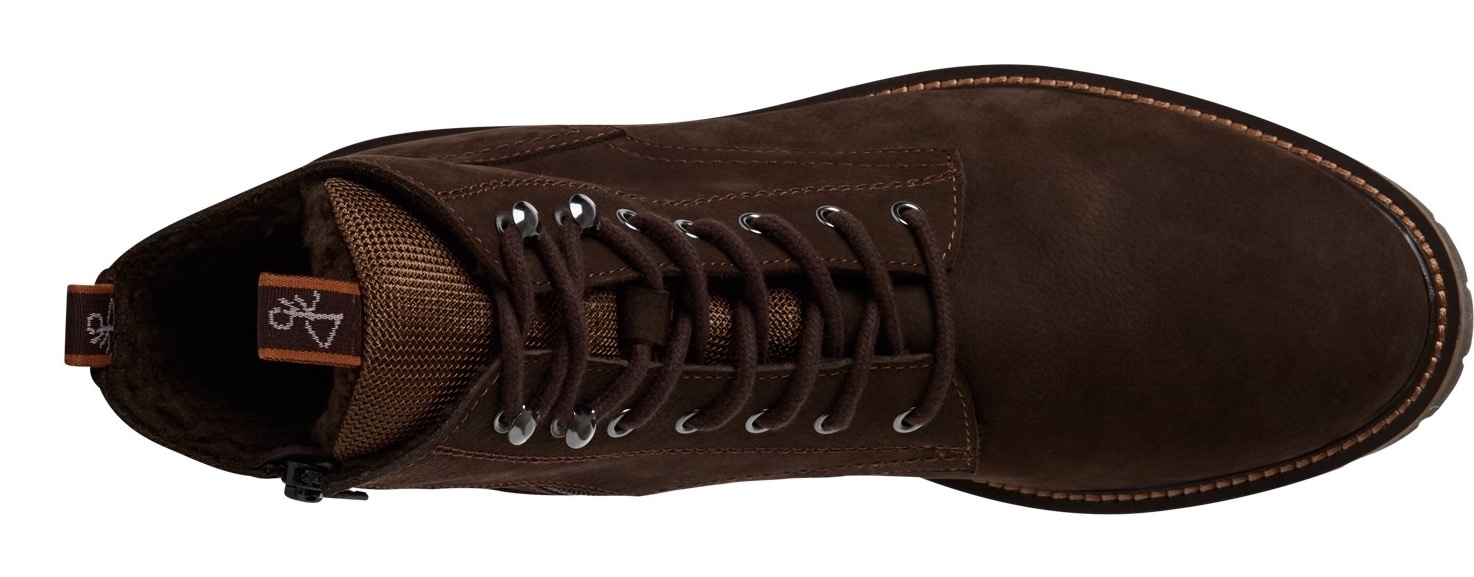 MARCO TOZZI by GMK Bottines à lacets  talon bloc, bottine à lacets avec fermeture éclair intérieure pratique