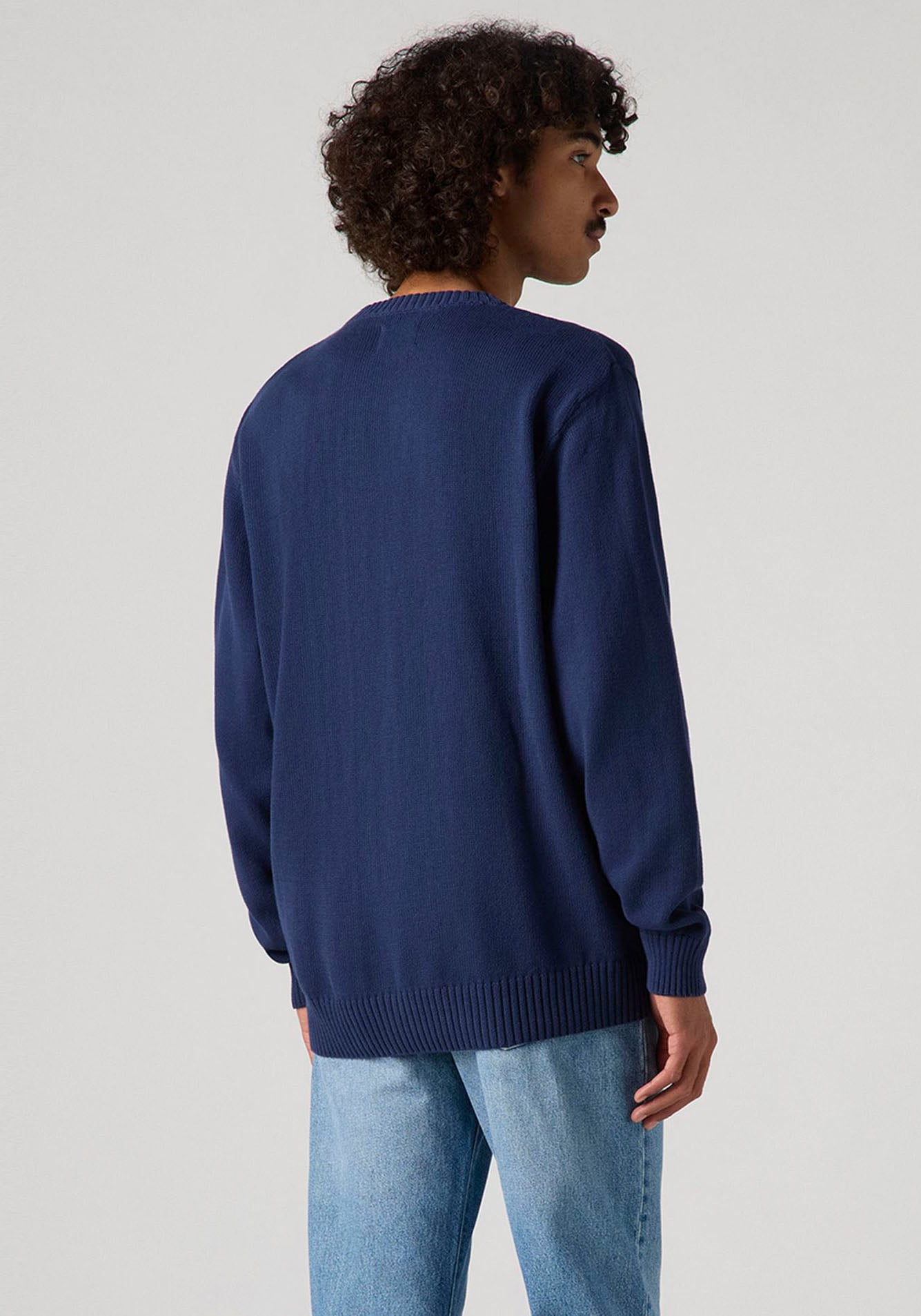Levi's® Pull en tricot »CLASSIC HM SWEATER« mit Logostickerei und aus reiner Baumwolle