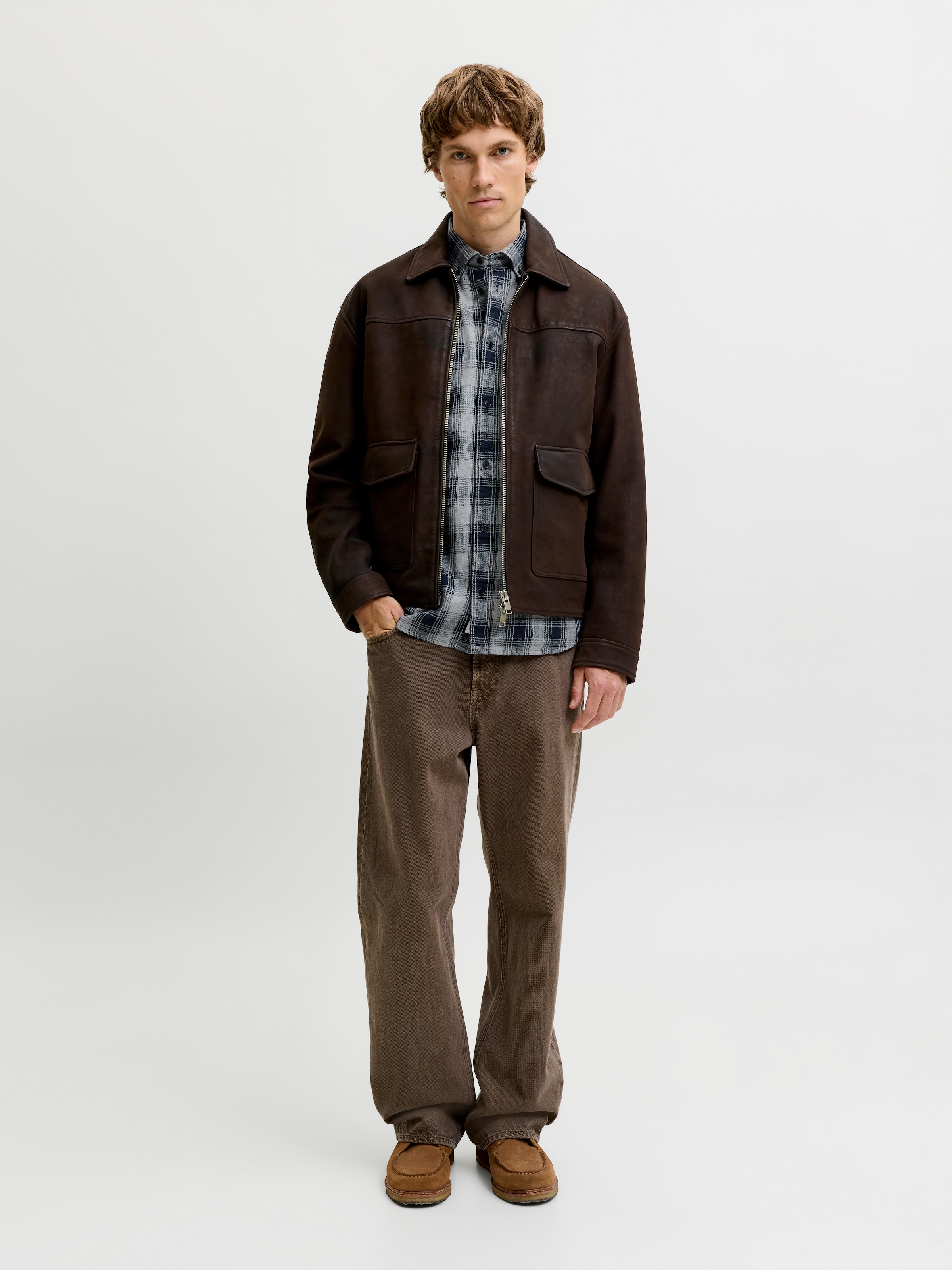 Jack & Jones Langarmhemd »JPRBLUHARVEY CHECK L/S SHIRT SN« Baumwolle, normal geschnitten