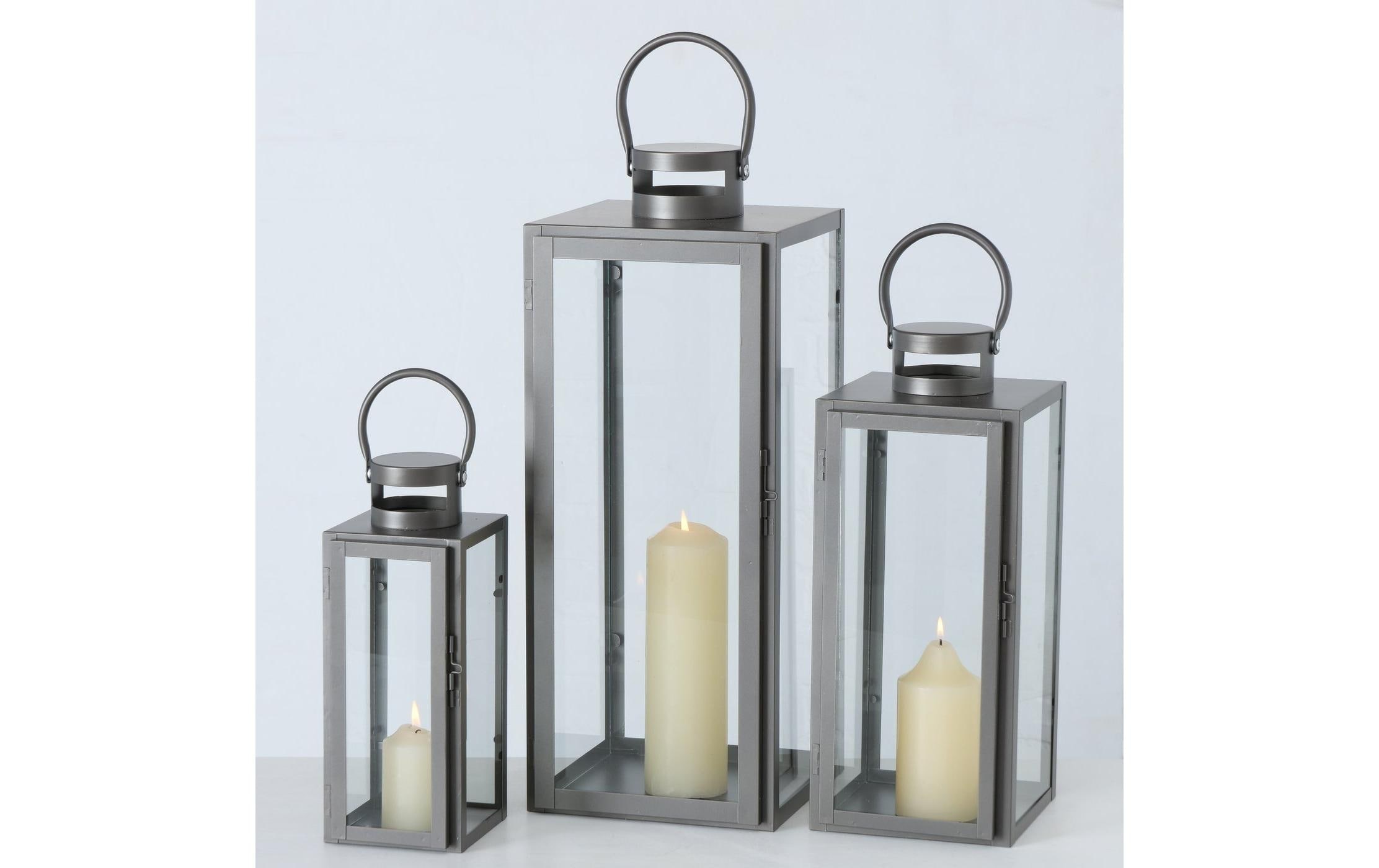BOLTZE Kerzenlaterne »Arana 3-teilig«