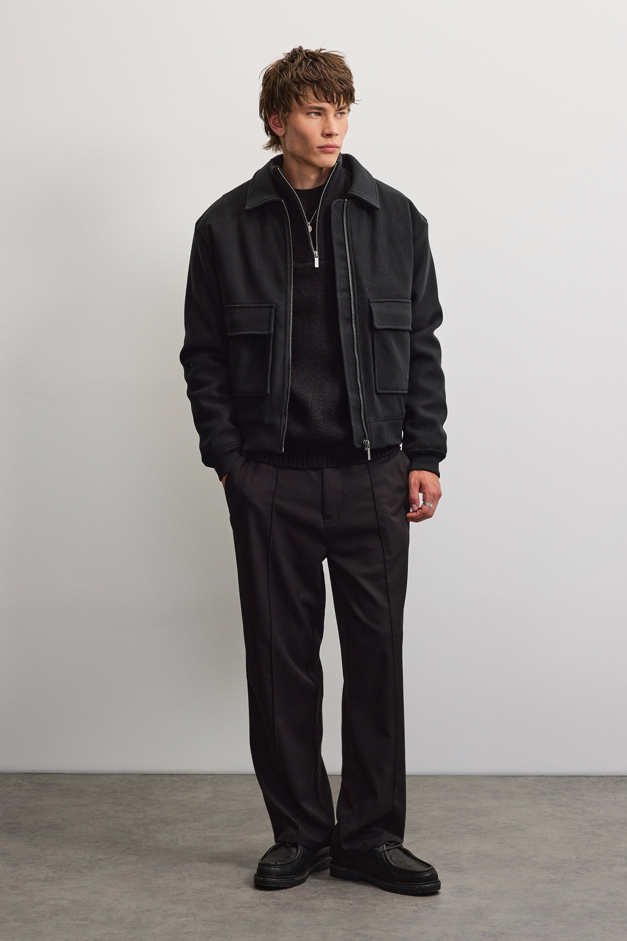 PEGADOR Veste bomber »AIKEN WOOLOPTIC BOMBER JACKET« fibre synthétique, coupe régulière