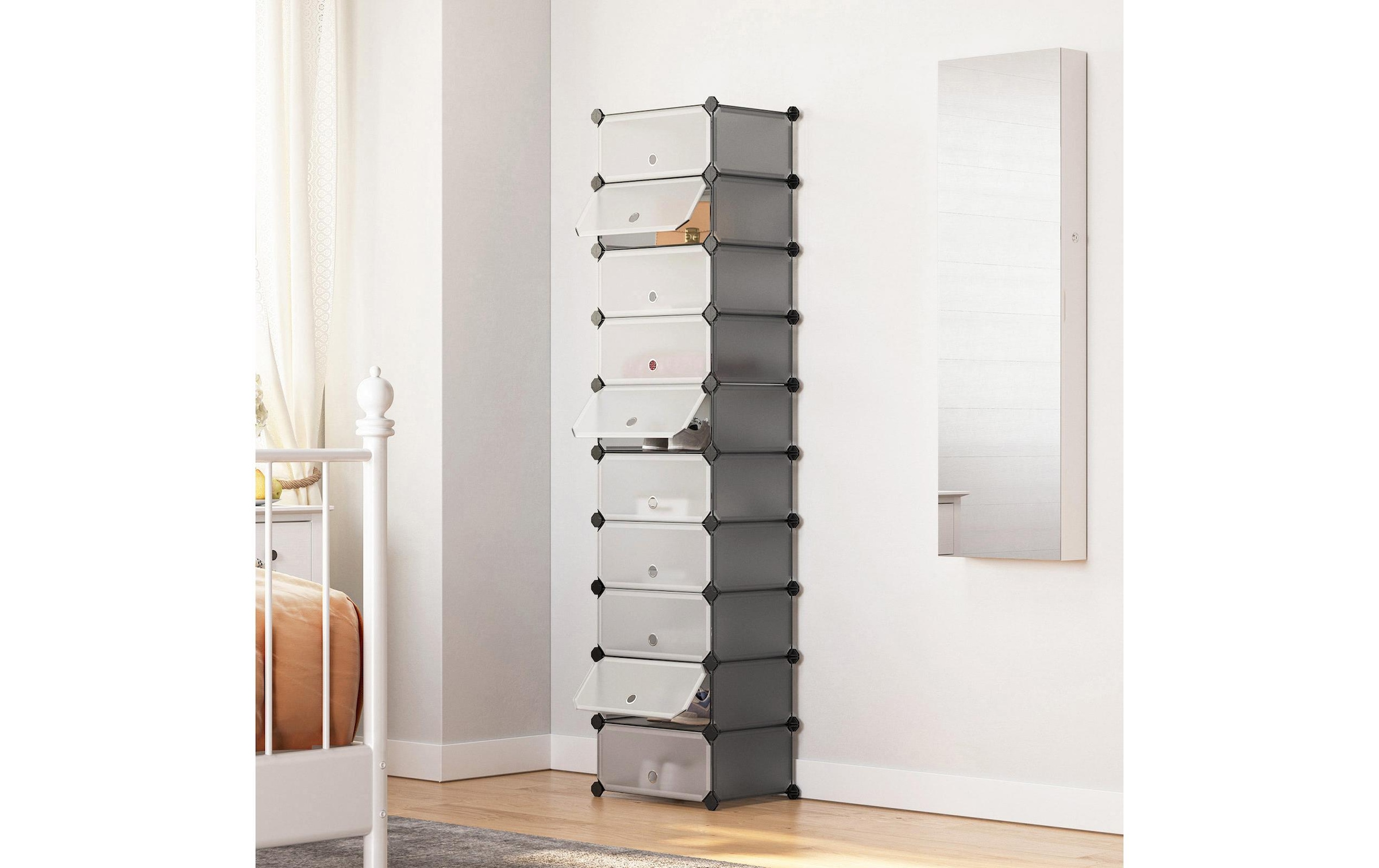 SONGMICS Schuhregal »mit 10 Ablagen 31 x 173 cm«