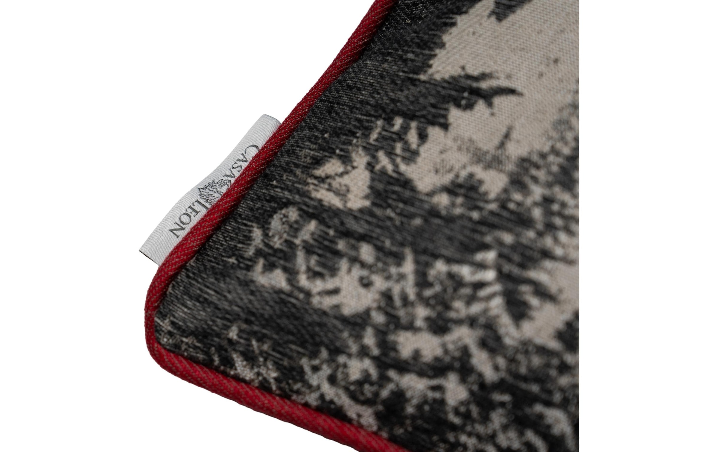 Casa Leon Housse de coussin »Kissen Seilbahn 45 x 45 cm, Beige/Rot«