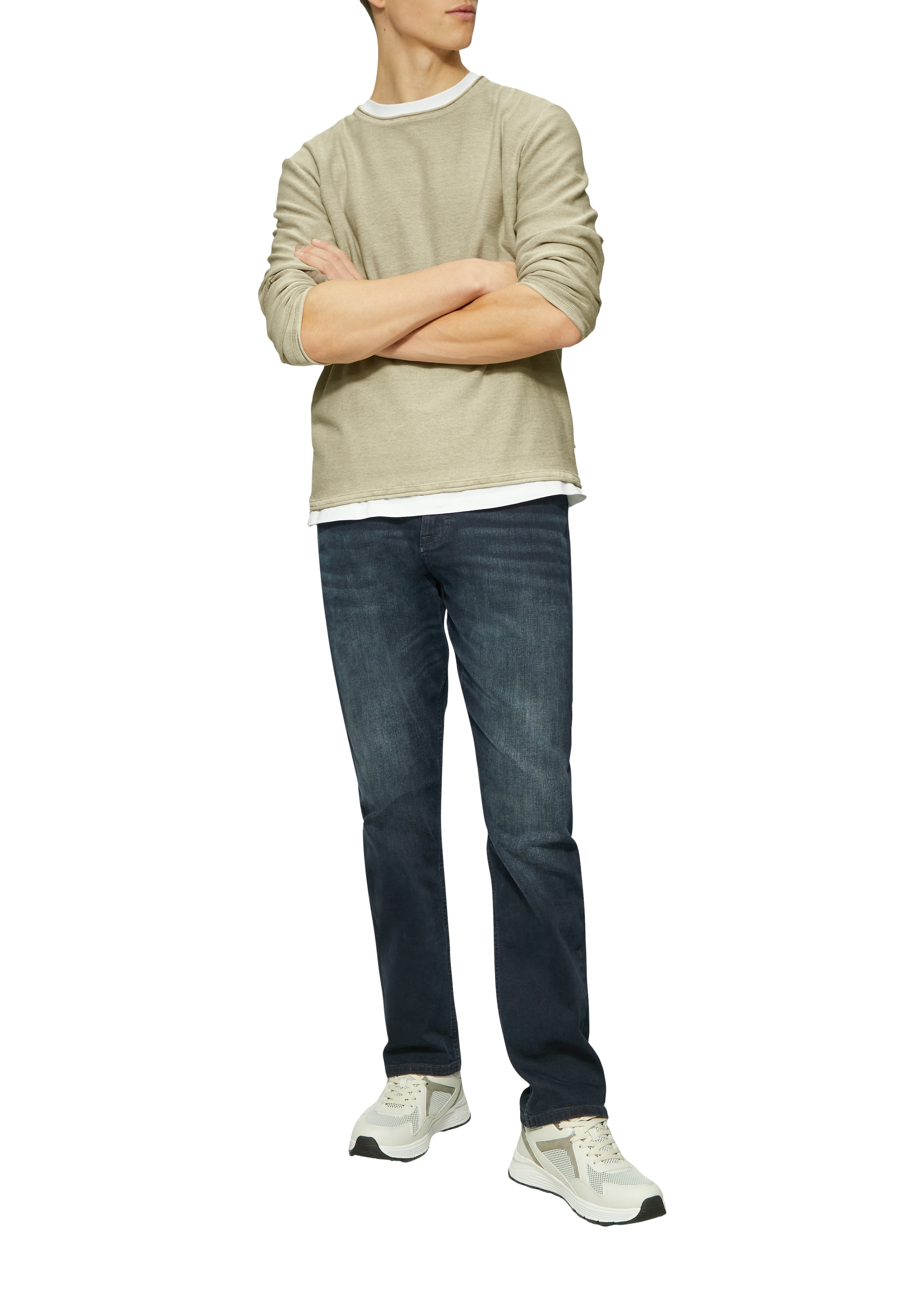 QS Pull en tricot mit Rollkante