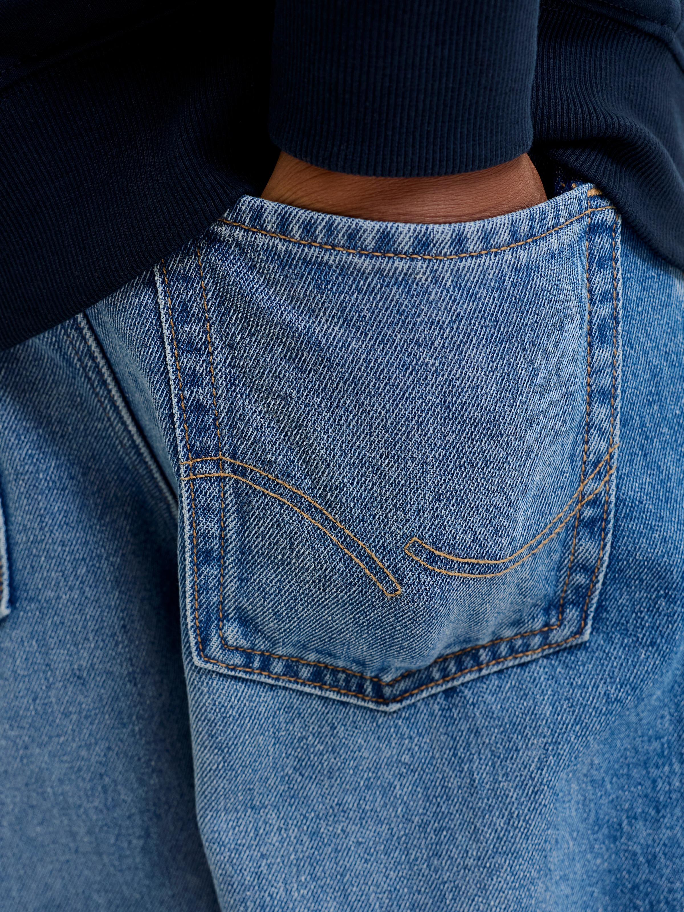 Jack & Jones Junior Weite Jeans »JJIDAVE JJORIGINAL AKM 200 SN JNR« Baumwolle, weit