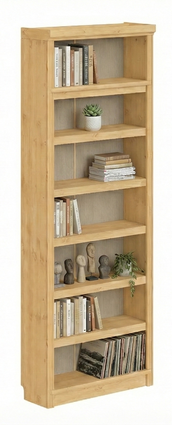 GOODproduct Bücherregal »Soeren Regal B/T/H: 80/29/220 cm« 7 offene Fächer, massive Kiefer, FSC®-zertifiziert