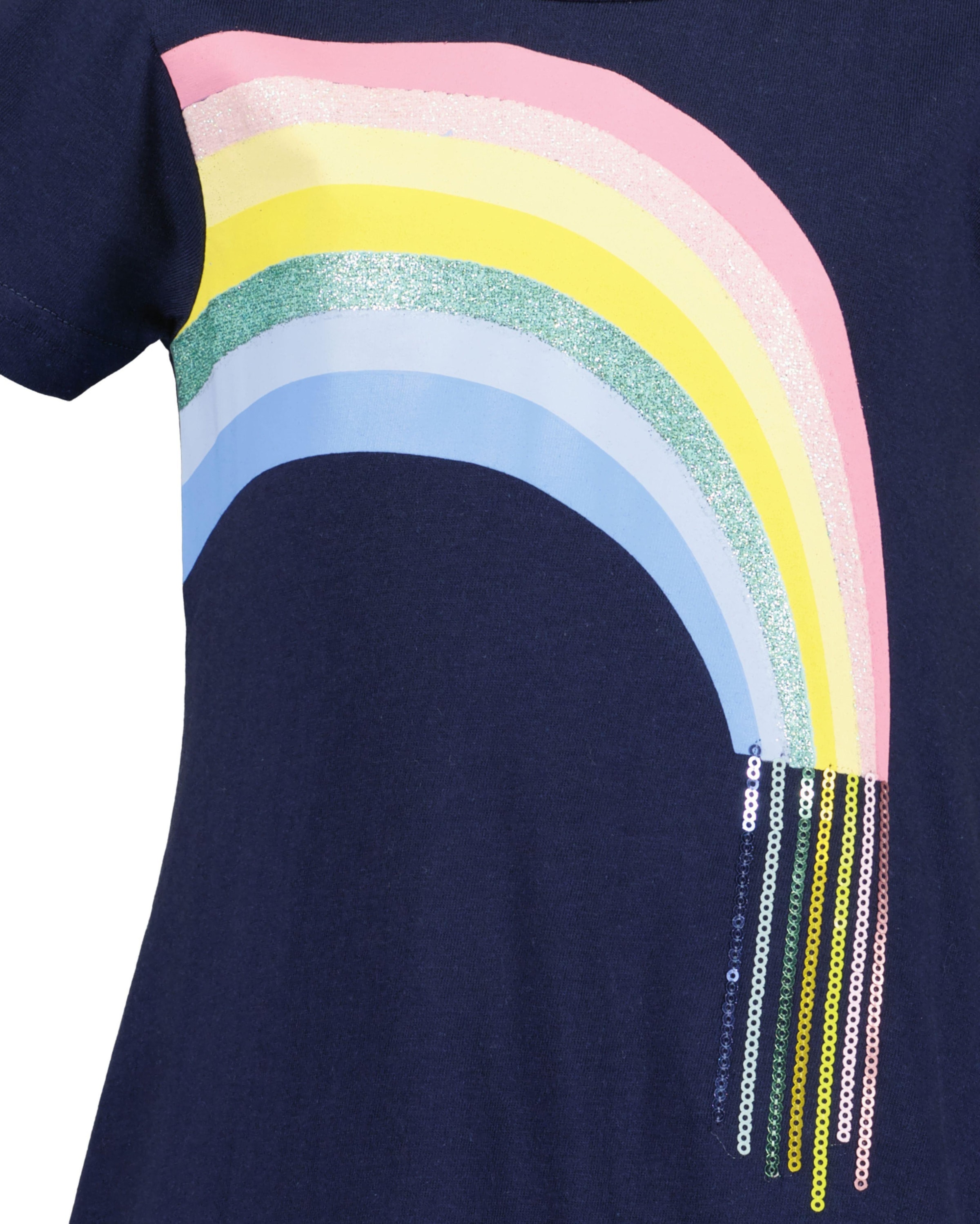 Blue Seven Jerseykleid 1 tlg. tlg. mit grossem Frontmotiv  mit Pailletten