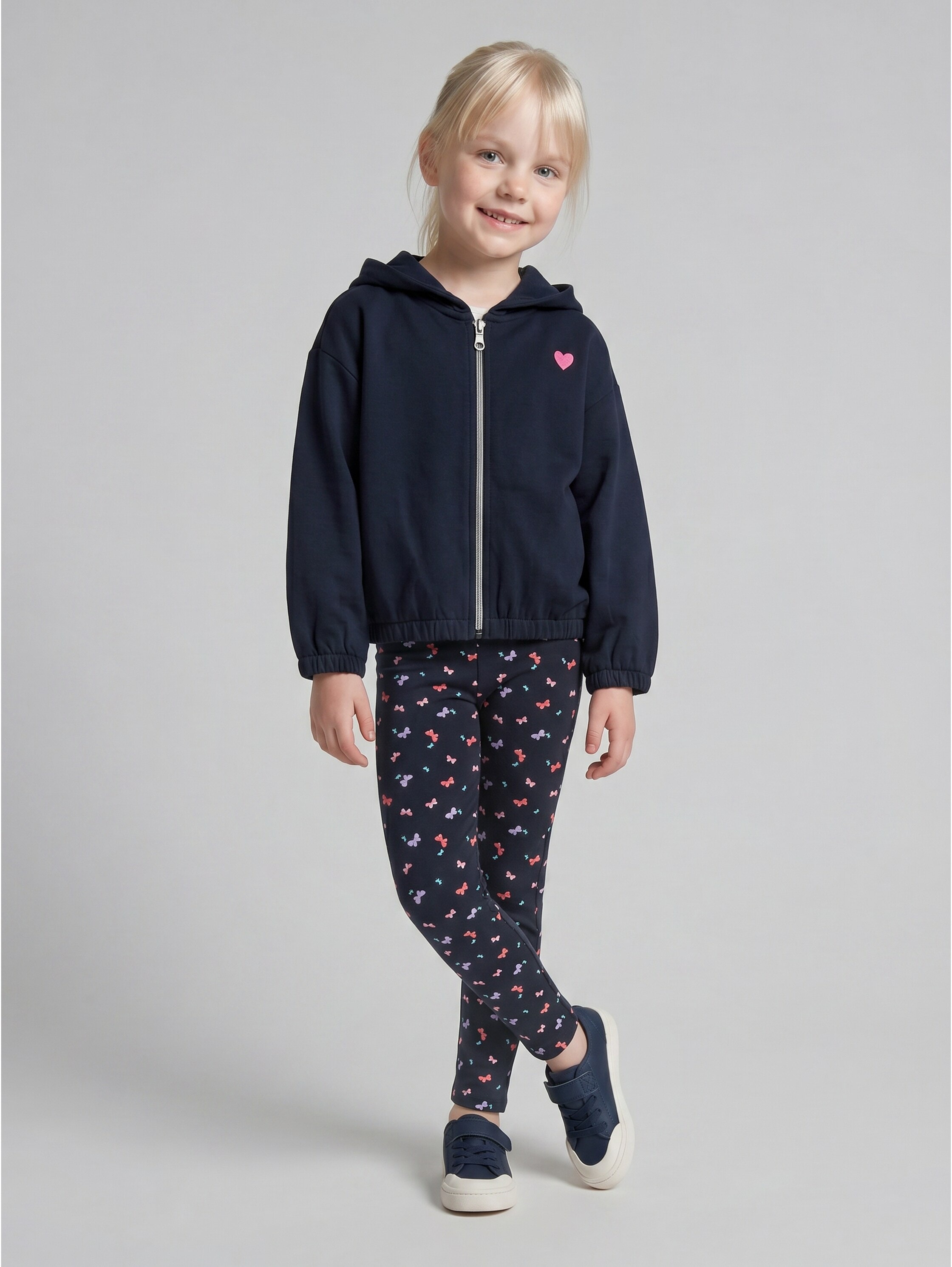 TOM TAILOR Leggings  lot de 2 unis et à pois, pour filles