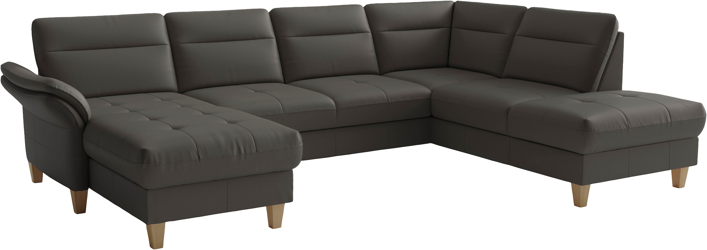 sit&more Paysage de salon »Pamela, U-Form, B: 292 cm, Leder«