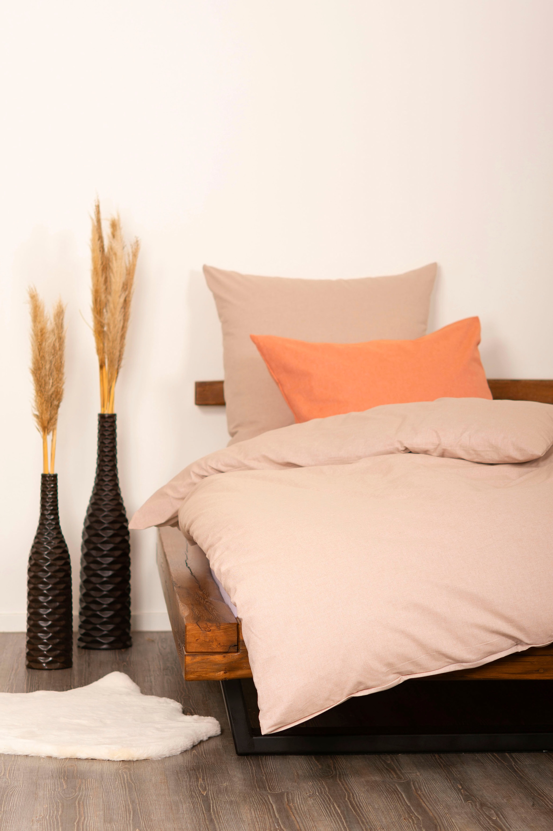 SETEX Bettwäsche »Chambray« 2 Stk. tlg. in diversen Uni-Tönen