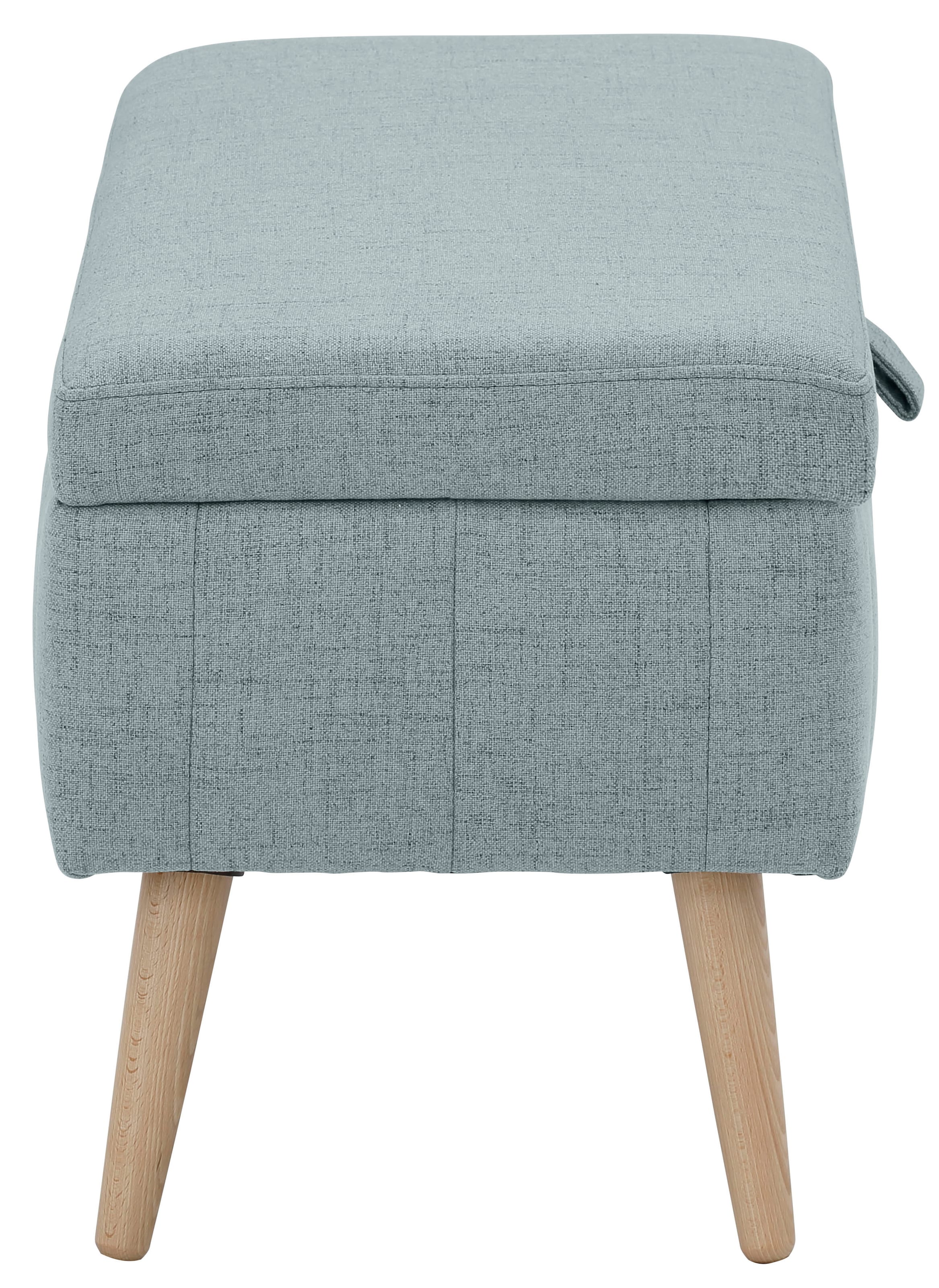 GOODproduct Banc coffre »AMIRA Sitzbank mit Stauraum, Masse B/T/H: 81/36/43 cm« mit Staufach, in 3 Bezugsqualitäten mit feiner Steppung