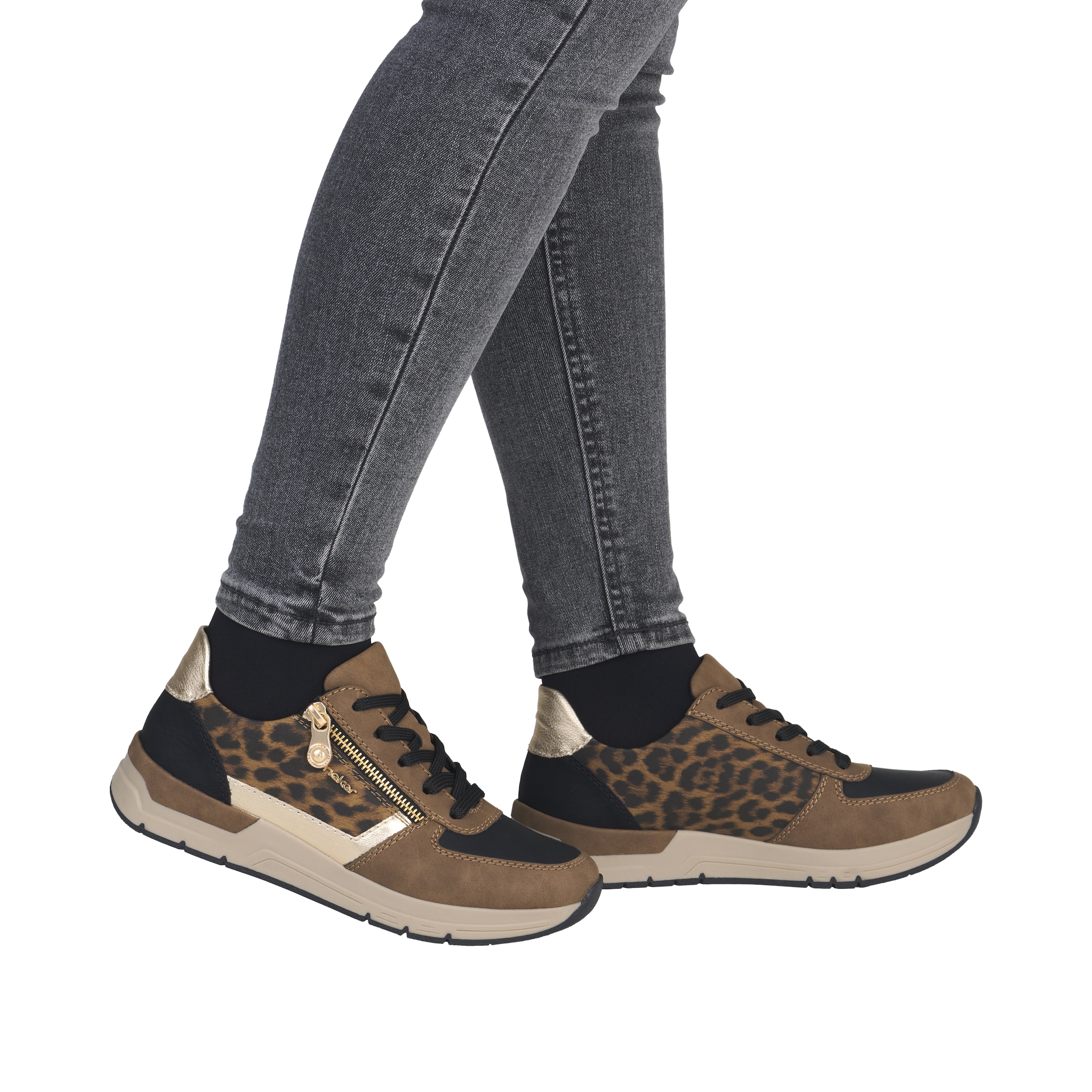 Rieker Sneakers  Freizeitschuh, Schnürschuh, Halbschuh mit modischen Akzenten