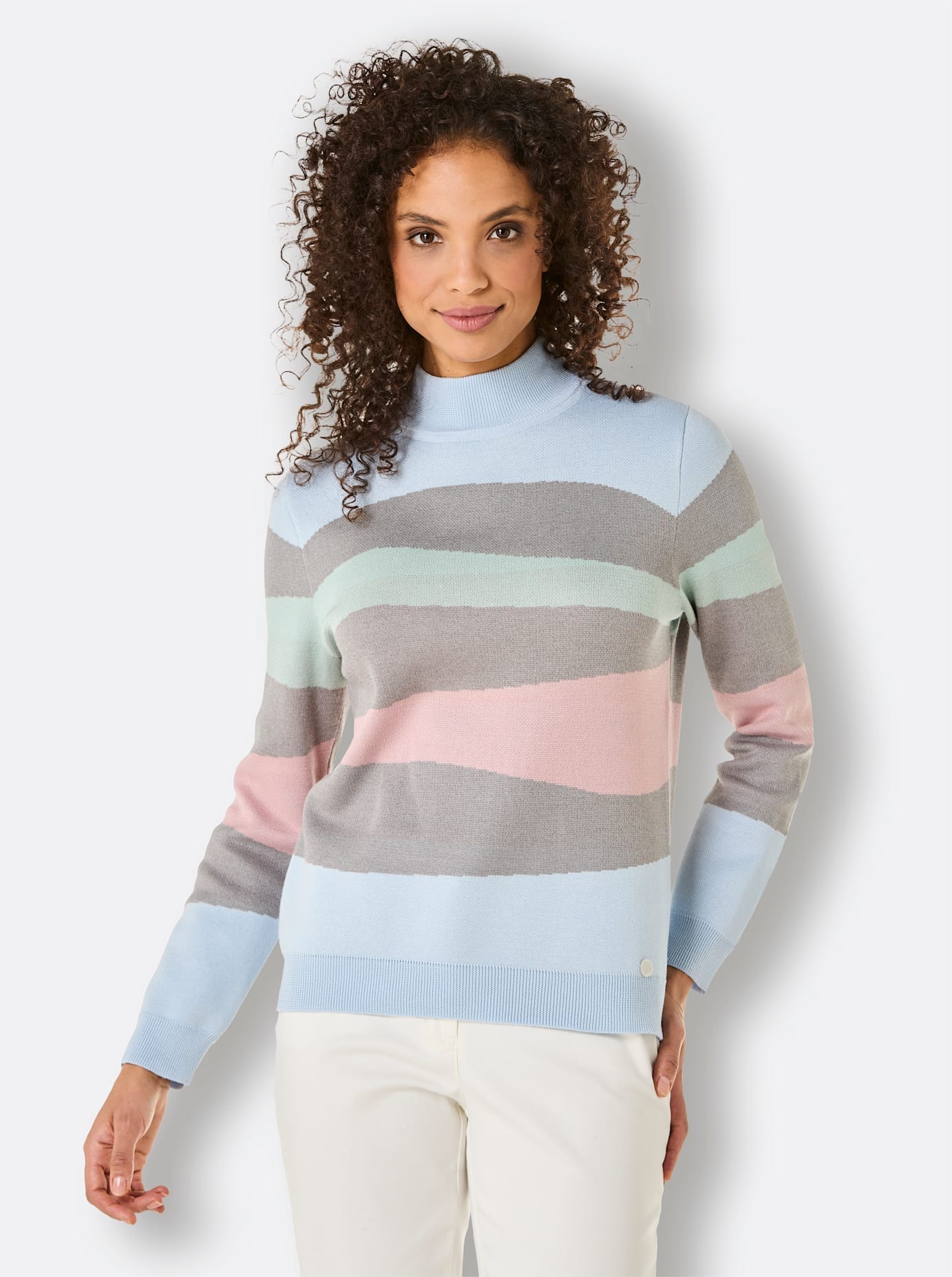 CREATION L PREMIUM Pull jacquard »Baumwoll-Pullover«