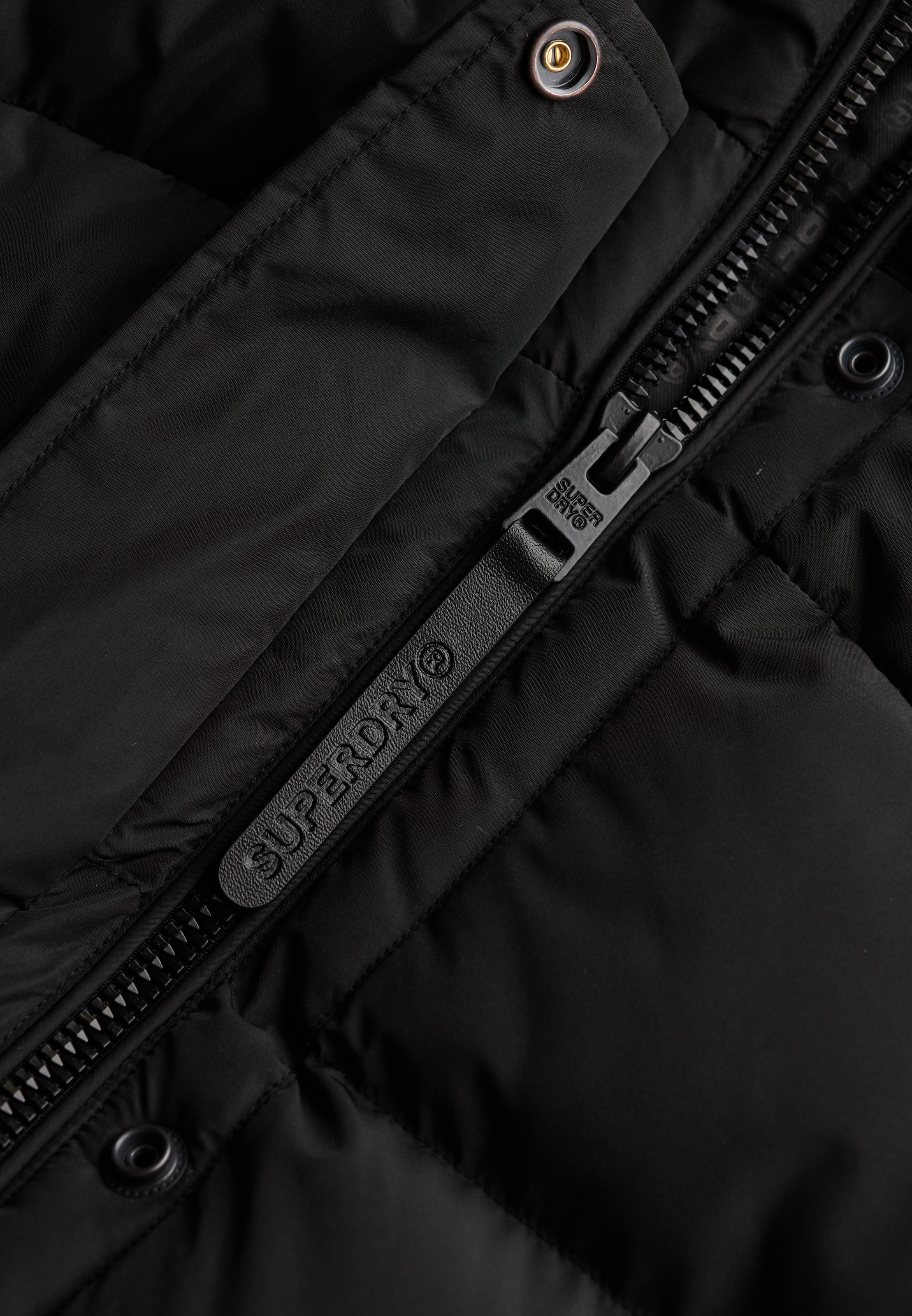 Superdry Steppjacke »HOODED SPORTS PUFFER MID JKT« mit Kapuze