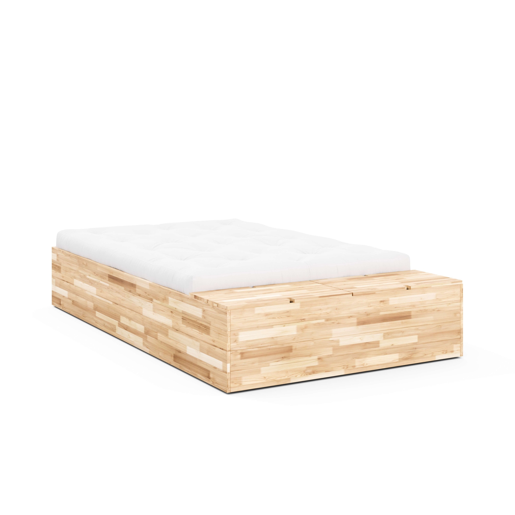 Karup Design Bettgestell »Basement Bed, Stauraumbett, Bett optional mit oder ohne Sitzbank« Bett mit integriertem Stauraum, inkl Lattenrost, FSC®zertifiert