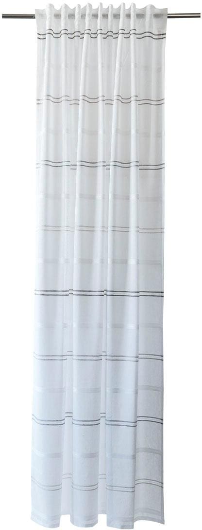 HOMING Gardine »Linus« verdeckte Schlaufen 1 Stk. tlg. Streifen, modern, Wohnzimmer, Schlafzimmer