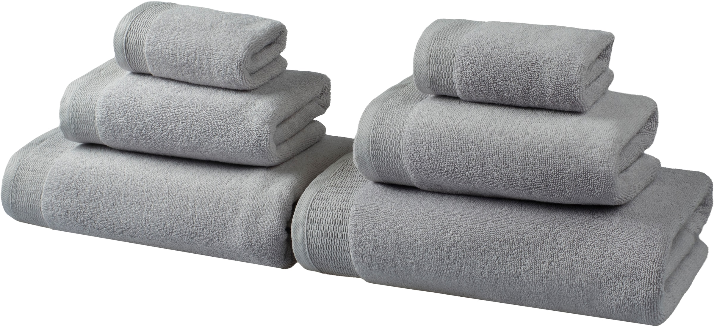GOODproduct Handtuch Set »Fenya, flauschig und weich, Premium Handtücher, 550 gr/m²« Set 6 Stk. Walkfrottier mit Bordüre, Set, 100% Baumwolle, Hotel-Qualität, 5 Jahre Garantie