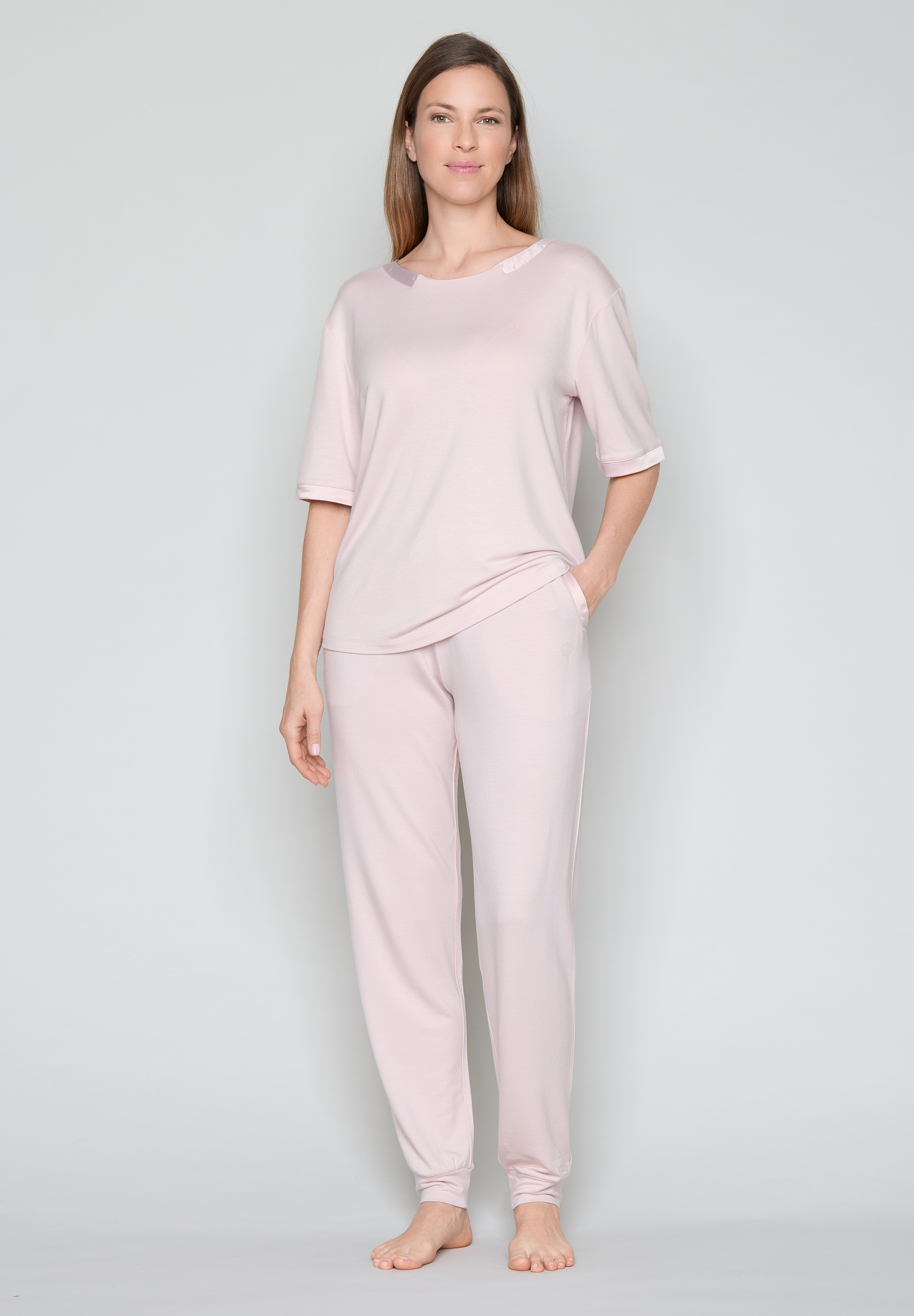 JOOP! Pantalon de pyjama  coupe droite, jambes légèrement fuselées en bas, pour vêtements d'intérieur, en jersey