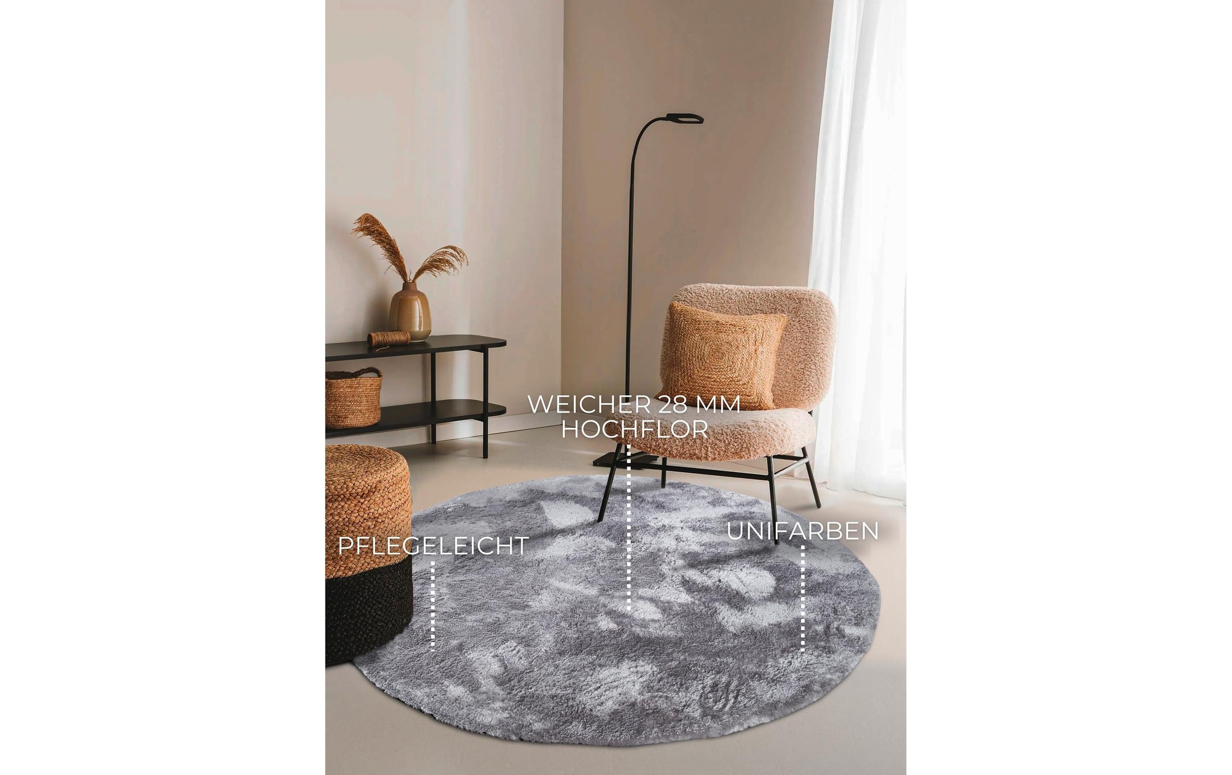 ELLE DECORATION Tapis »Calida Ø 160 cm«