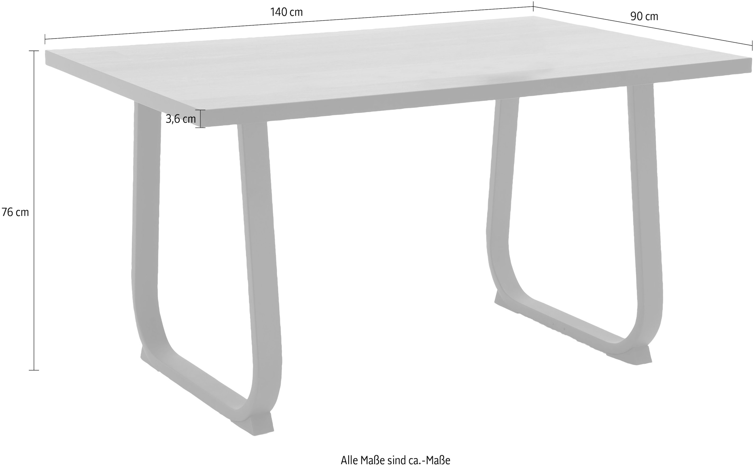 HELA Esstisch »Luise T« Breite 140 cm