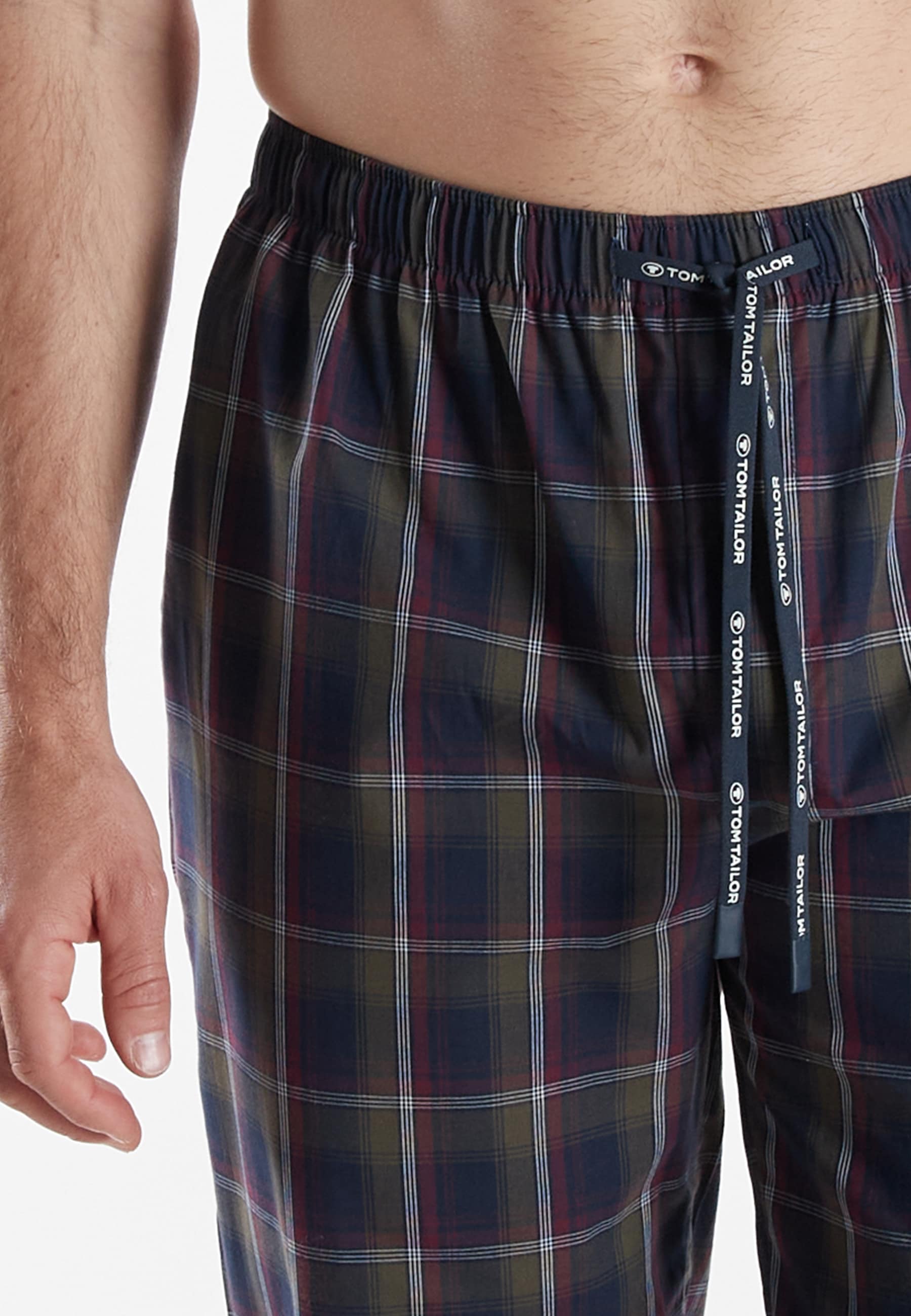 TOM TAILOR Pantalon de pyjama »Milos«  mit elastischem Bund, Kordelzug, kariert