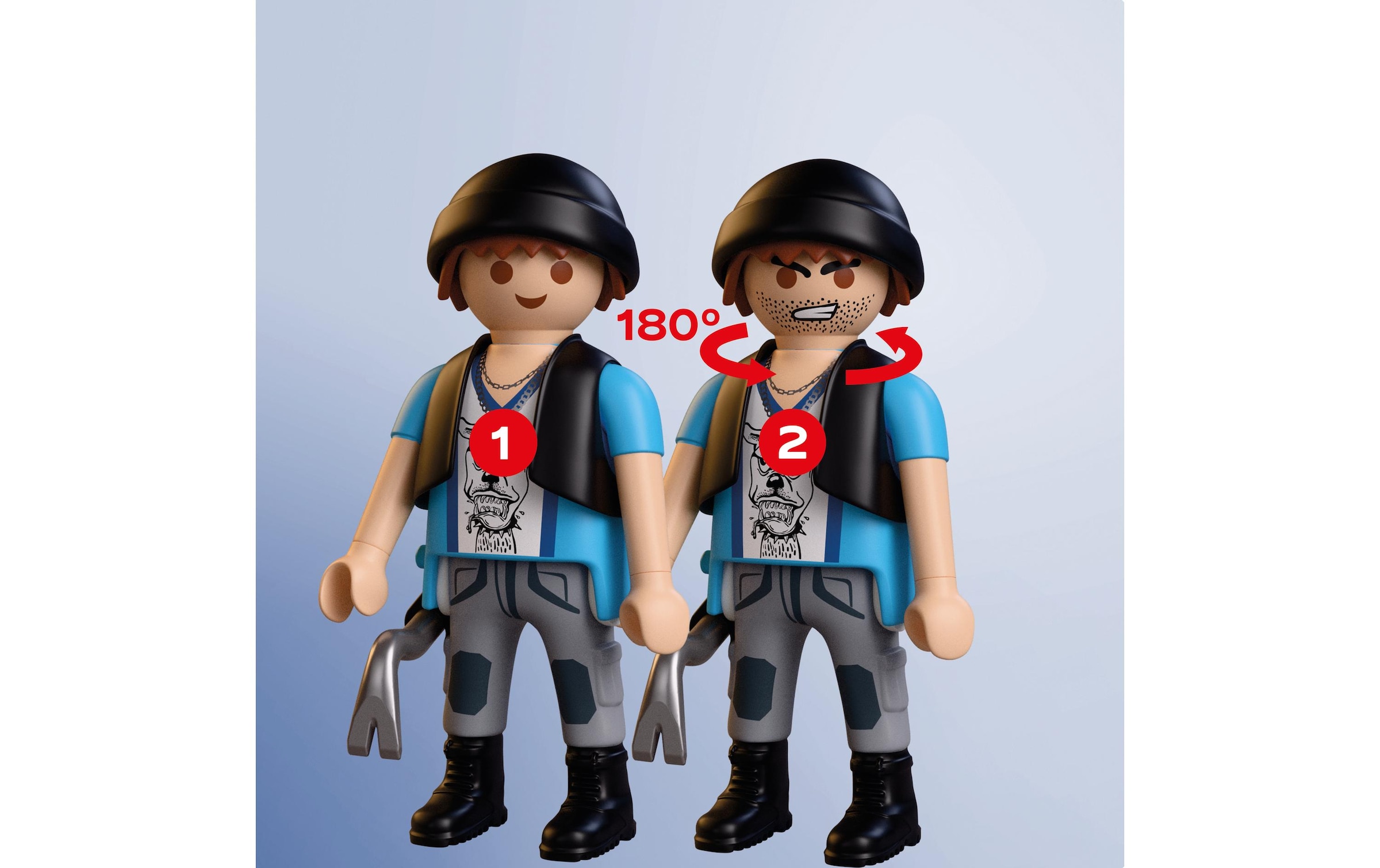 Playmobil® Konstruktions-Spielset »Verfolgungsjagd mit Motorrad (72079), City Action« Made in Europe