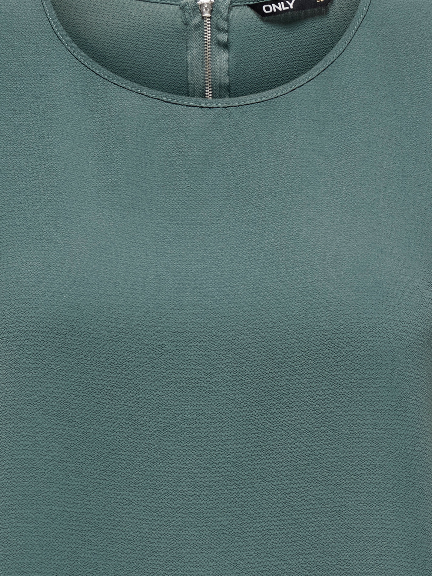 ONLY Kurzarmbluse »ONLVIC – feminines Blusenshirt in lockerer Form« regular fit, Web, Kunstfaser, Rundhals, unifarben