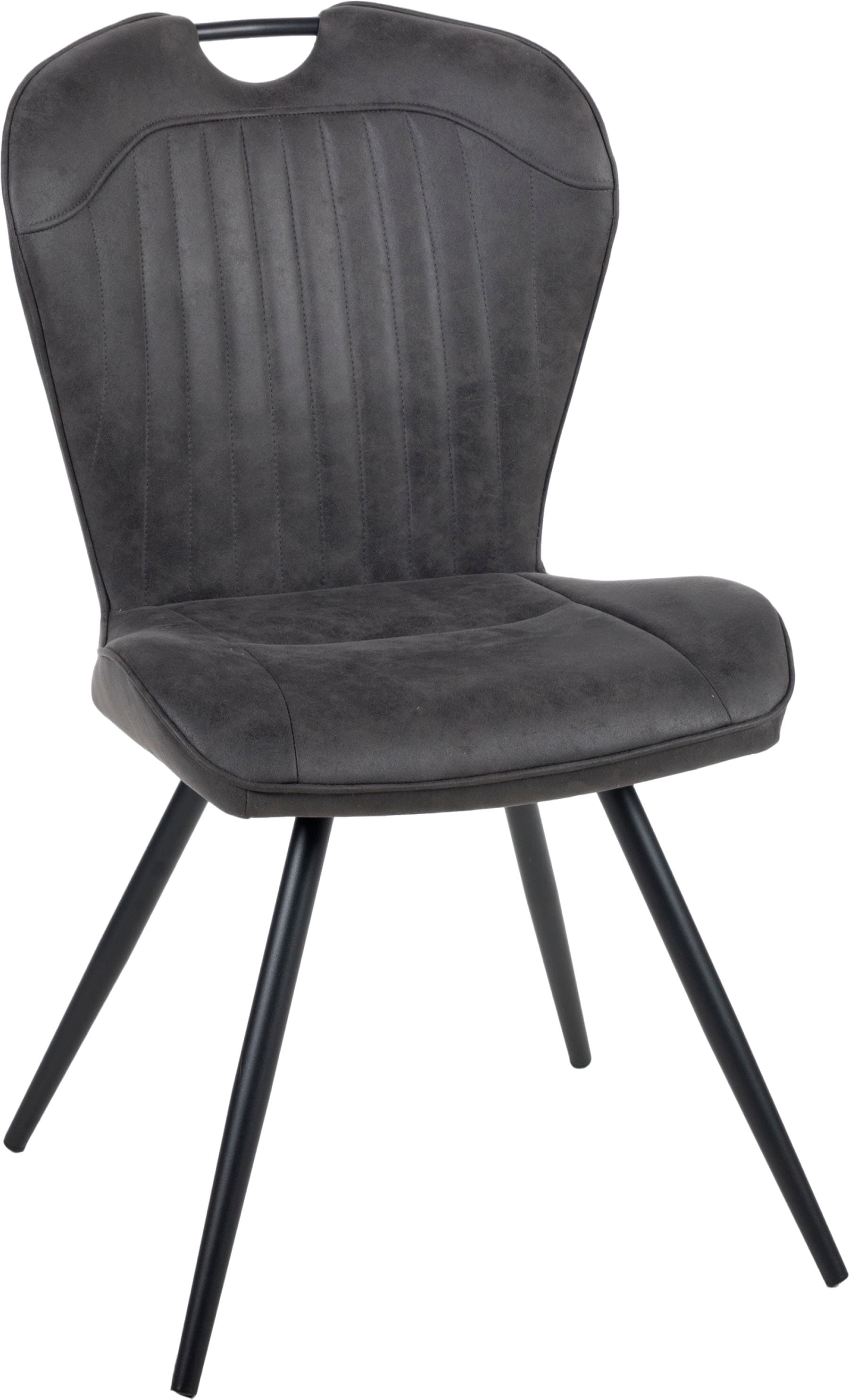 Duo Collection Chaise de salle à manger »Zoe Esszimmerstuhl, 4er-Set« (Ensemble) 4 cuisrevêtement robuste en tissu ou microfibre, avec poignée