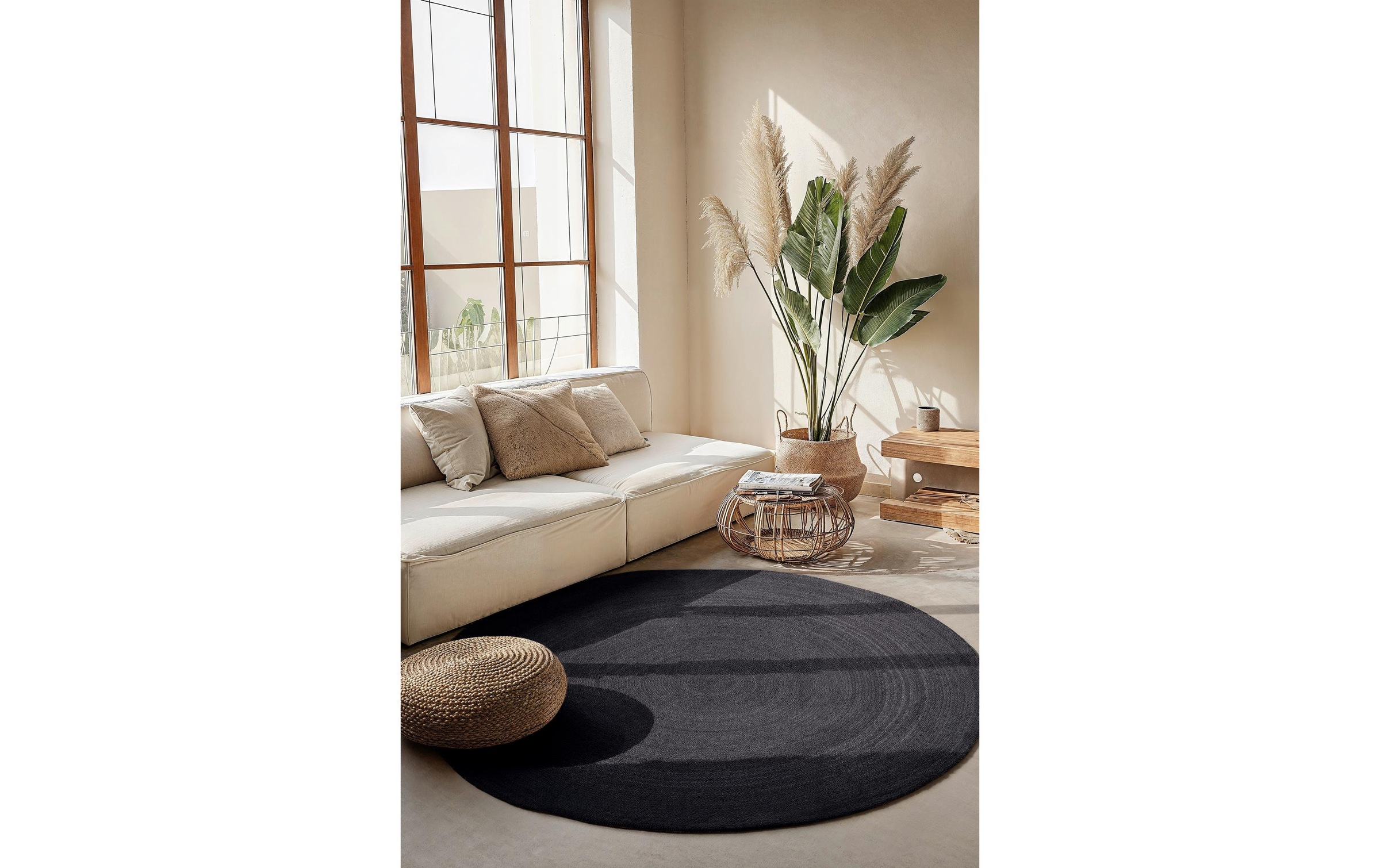 HANSE Home Teppich »Rangpur Juteteppich, in rund und oval« oval 10 mm Höhe handgewebt, 100% Jute , Natur, Wohnzimmer, Flur, Boho, Skandi