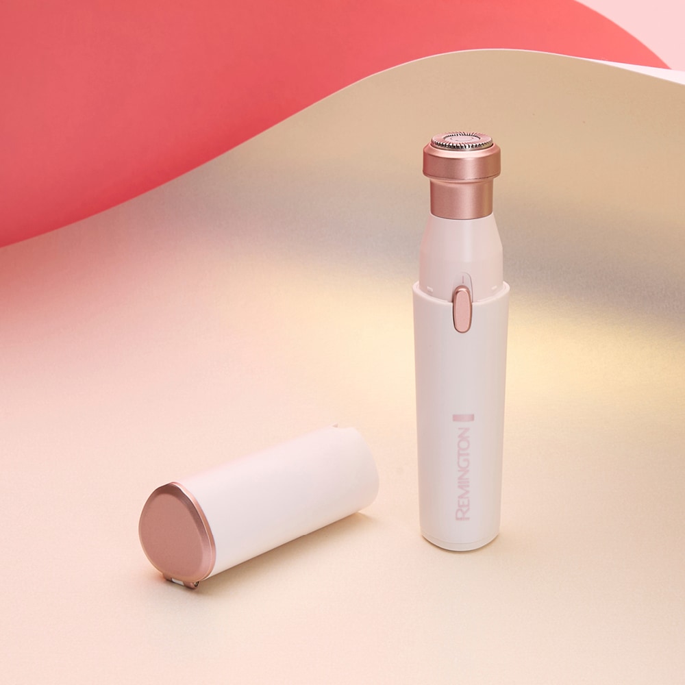 Remington Tondeuse beauté »BareMe2-in-1 Gesichtshaarentferner (WFS200)« 2 Aufsätze verschiedene Trimmaufsätze, Präzisions-Augenbrauenformer, elektrisch