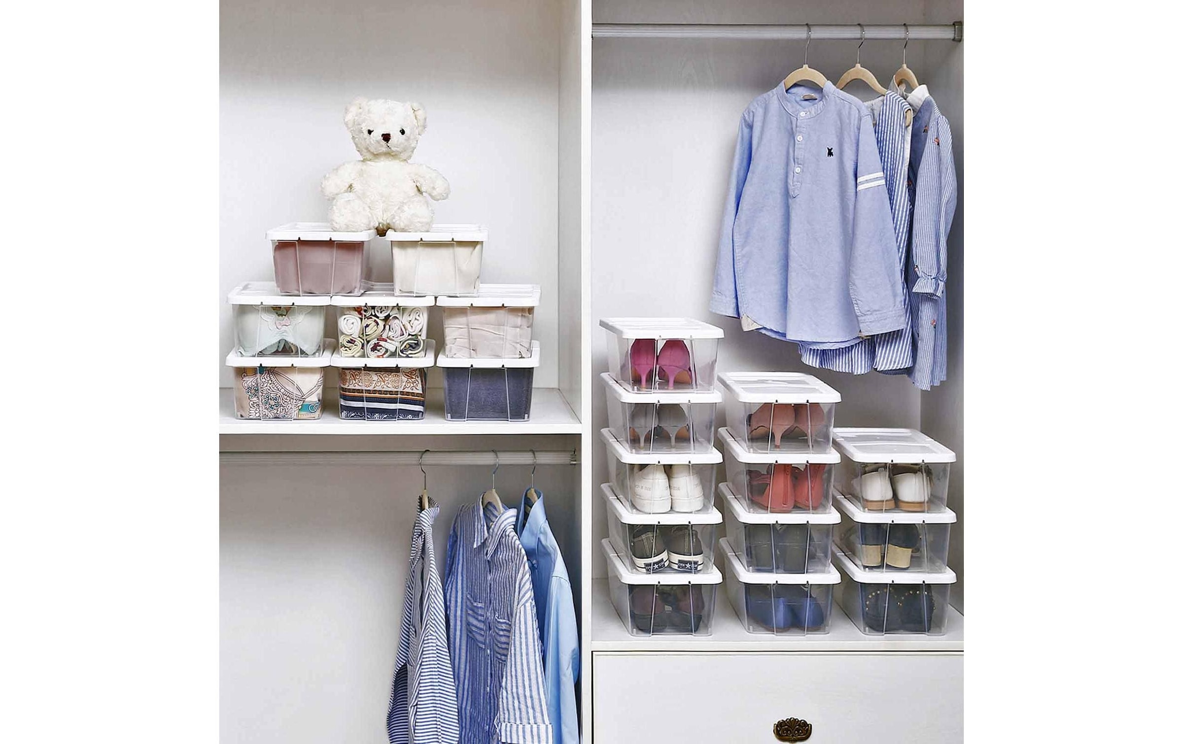 SONGMICS Schuhbox »mit Deckel 12-teilig«