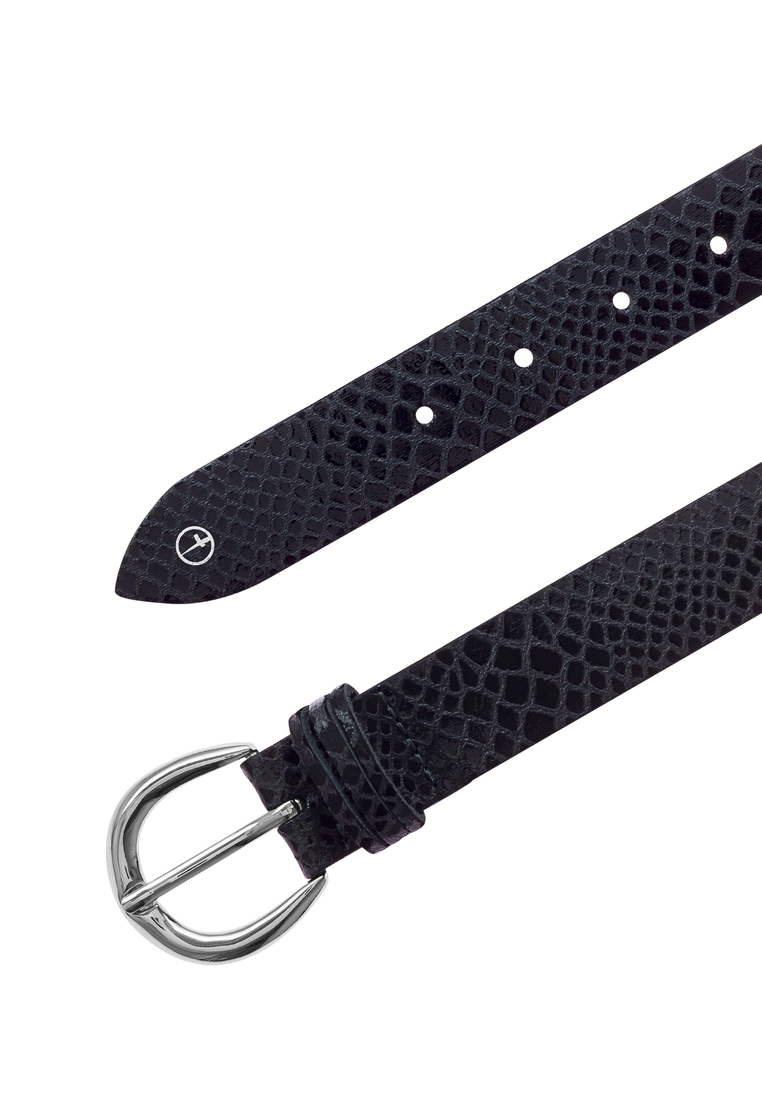 Tamaris Ledergürtel Schlangenmuster-Optik