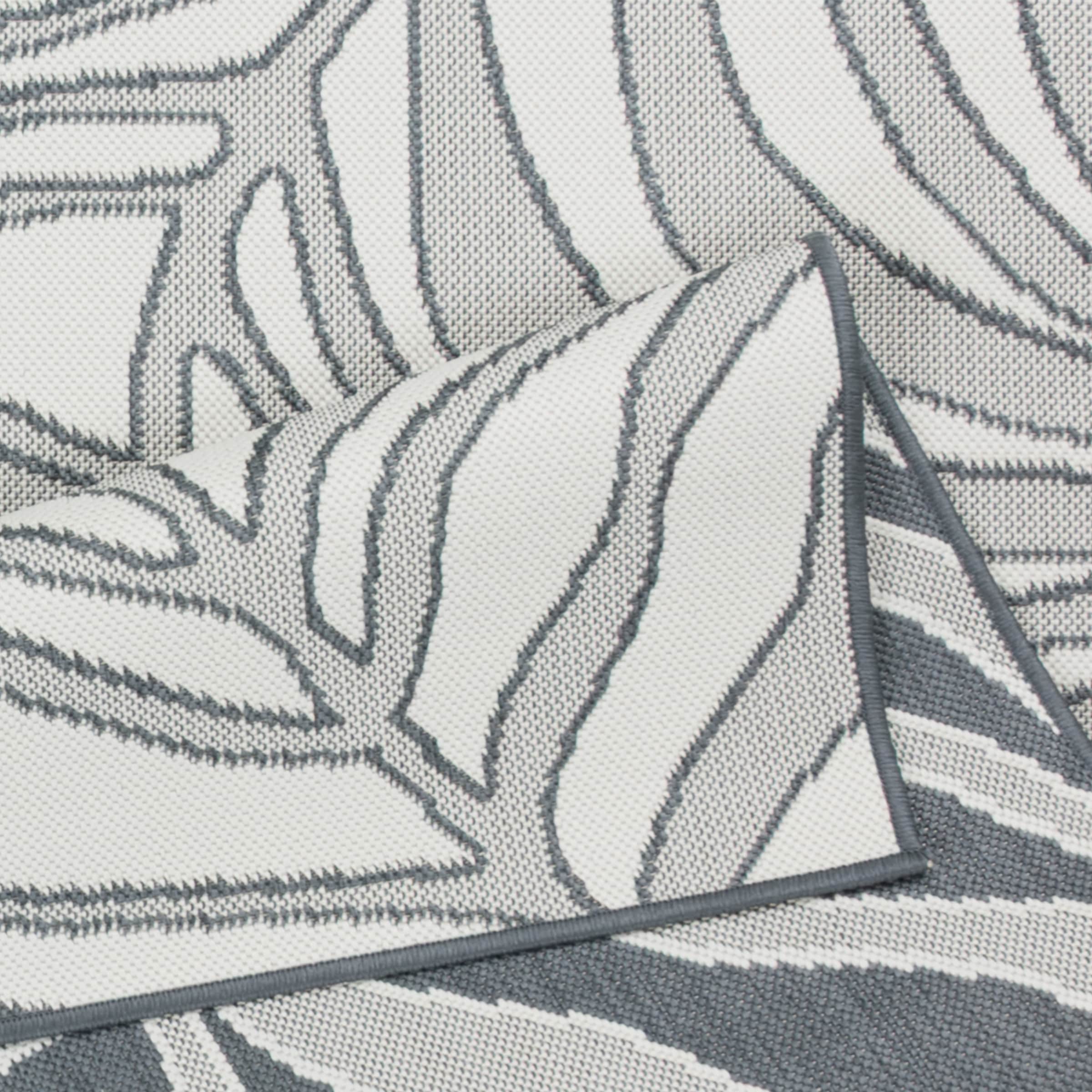 s.Oliver Tapis »Skadom, Wende-Teppich im Blatt Design, auch für Balkon und Terrasse« Rectangulaire 5 mm Höhe für In- und Outdoor geeignet, wetterfest & UV-beständig,