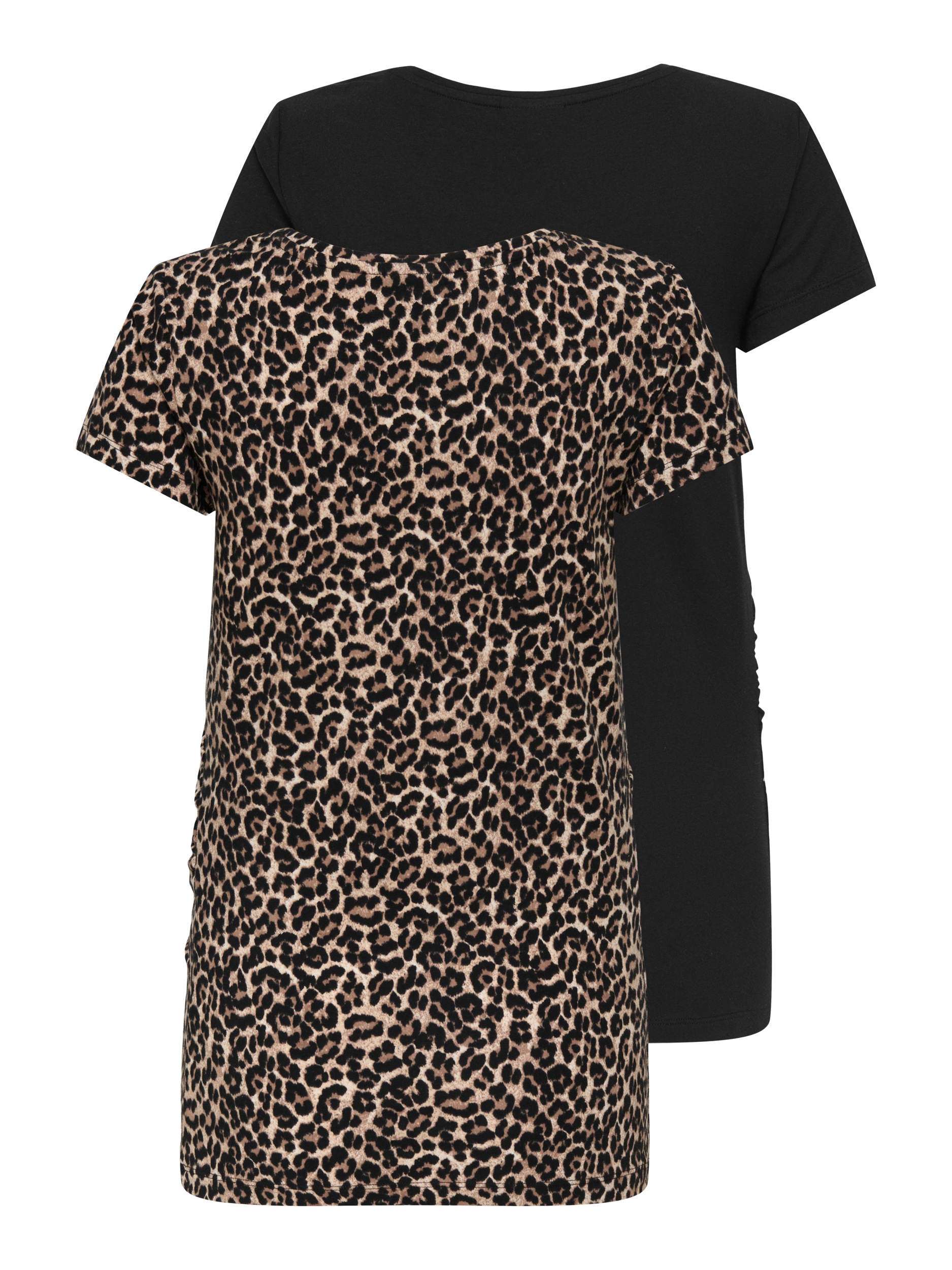 ONLY MATERNITY T-shirt de grossesse »OLMLOVELY S/S ONECK AOP TOP 2PCK JRS NOO« Packung, 2 cuis tlg.