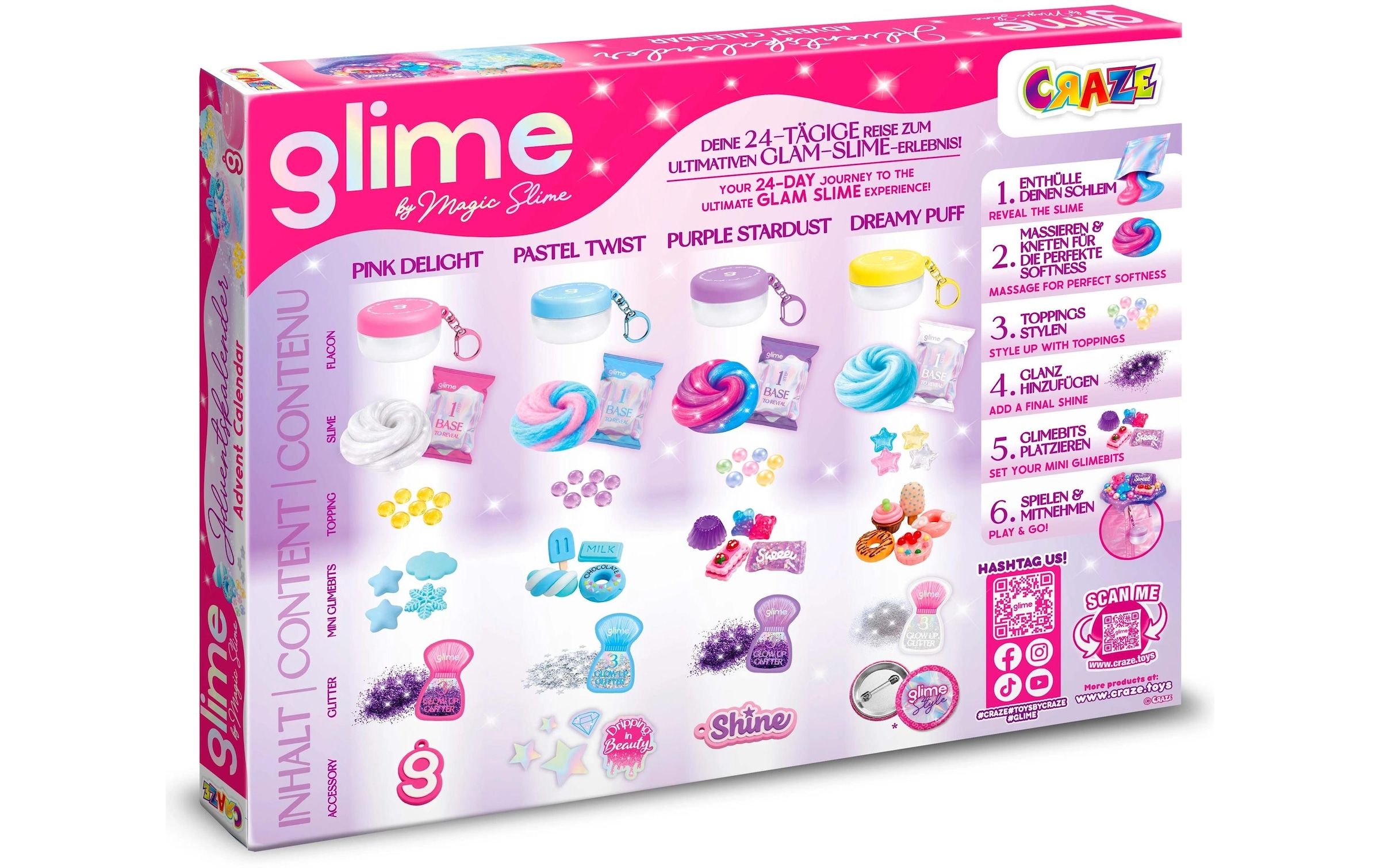 CRAZE Spielzeug-Adventskalender »Adventskalender Glime Adventskalender Glime«
