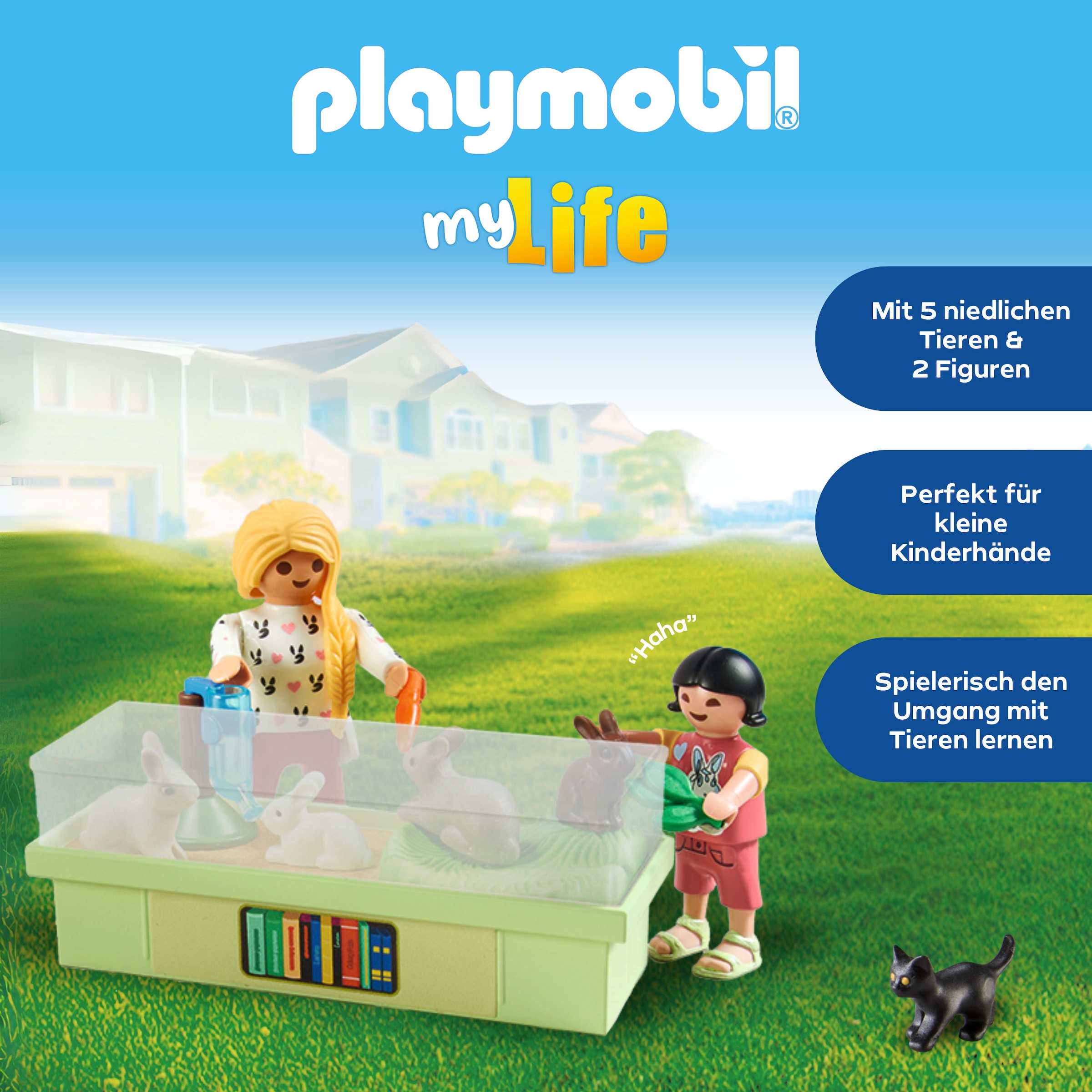 Playmobil® Jeu de construction »Familie mit Hasen (71753), Playmobil My Life«