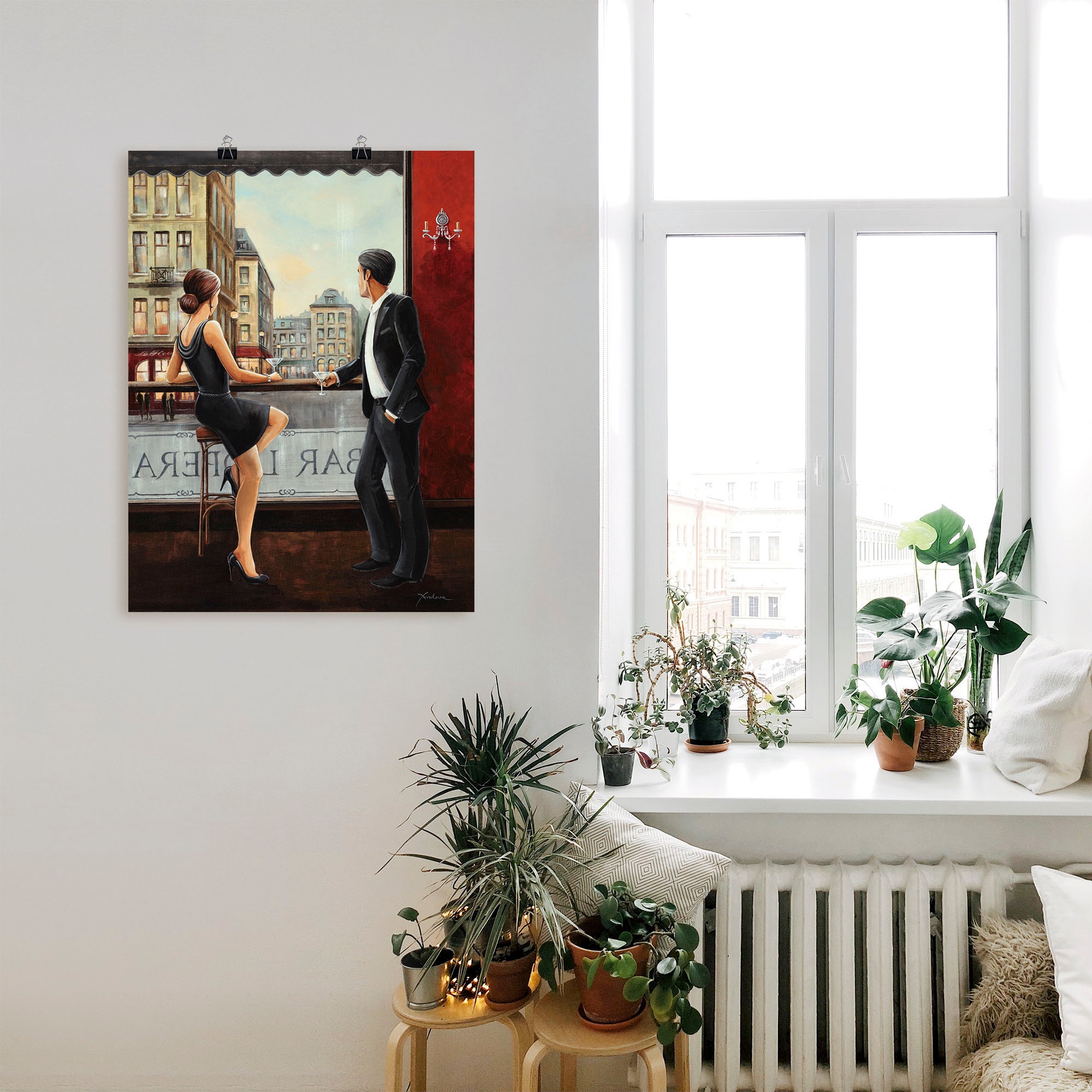 Artland Fresque murale »Bar« Bars et salons 1 cuis tlg. en image aluminium, image sur toile, poster en différentes tailles