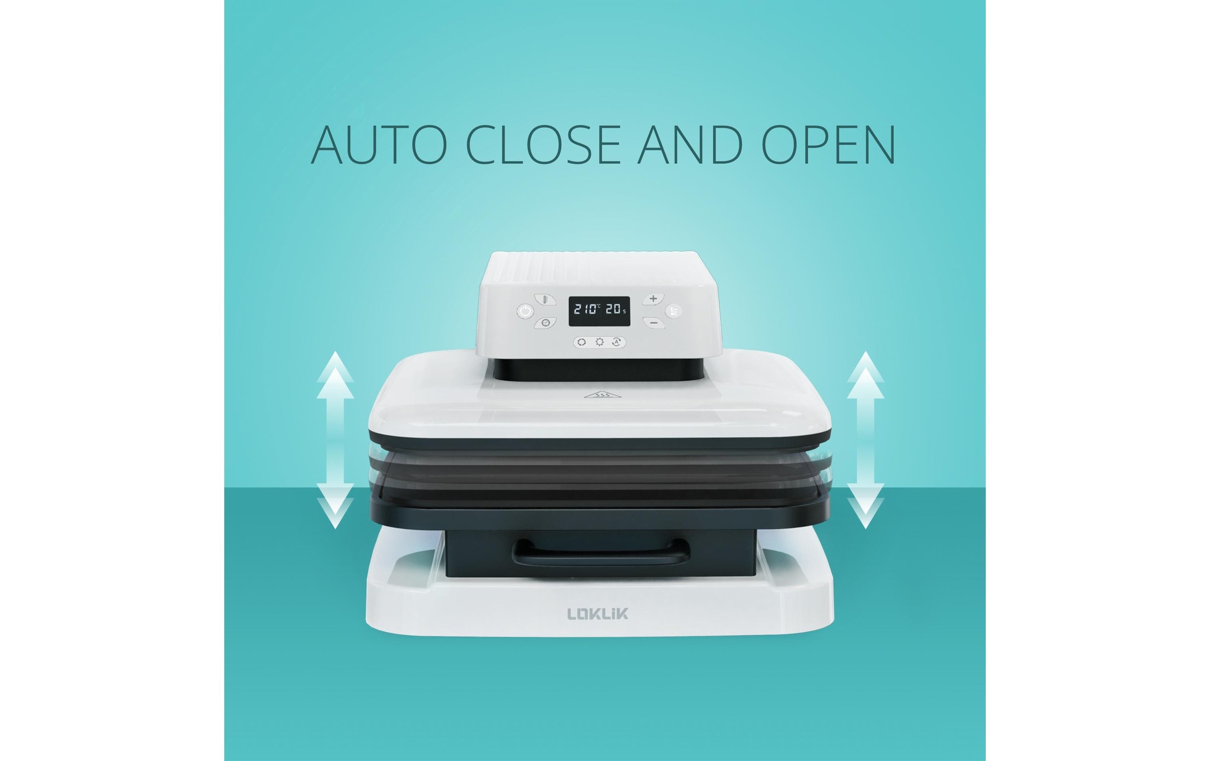 LOKLIK Handpresse »Auto-Heizpresse« Heizplattengrösse: 38 x 38 cm