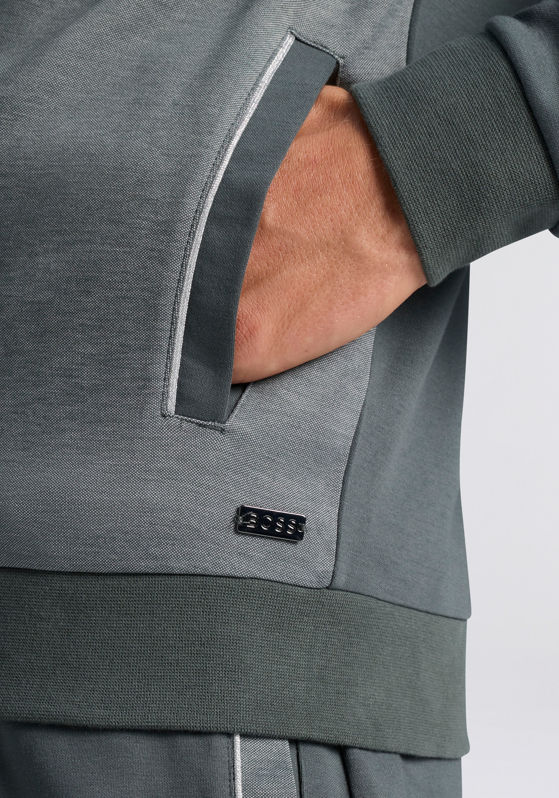 BOSS Veste sweat »Tracksuit Jacket« Neuheit, Stehkragen
