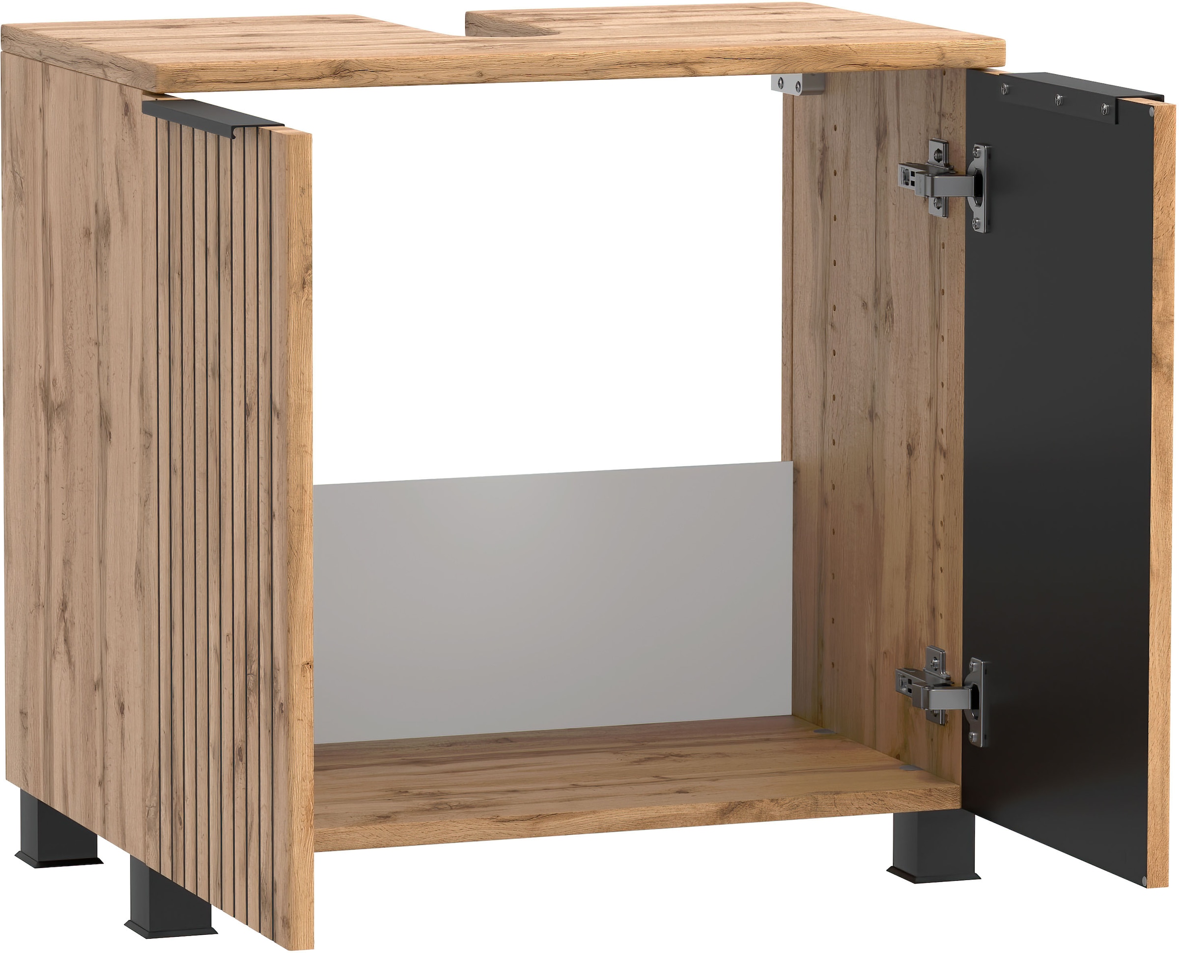 welltime Waschbeckenunterschrank Welltime, Breite 60 cm, 2-türig, gedämpft