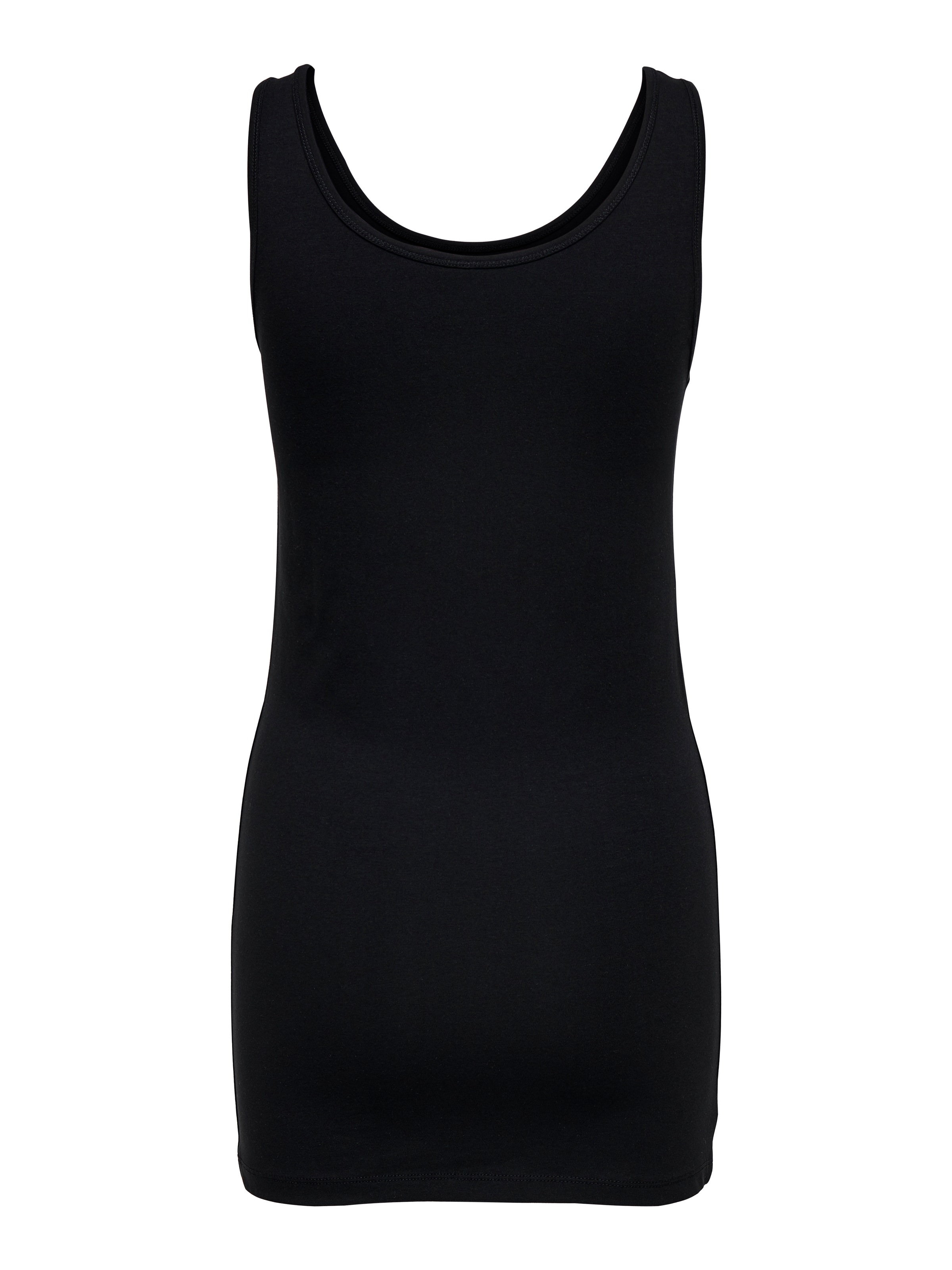 ONLY Longtop »ONLLIVE – Tanktop mit figurbetontem Schnitt und Stretch«, unifarben, modisch, sehr figurbetont, Baumwollmischung, Rundhals
