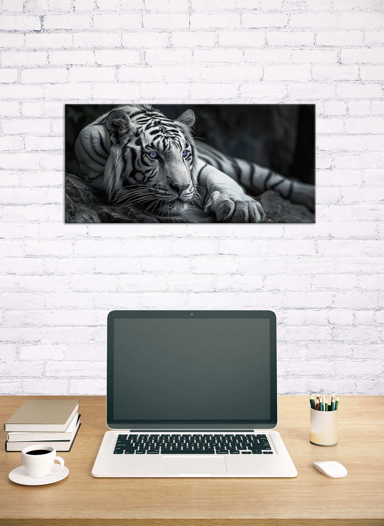 Bönninghoff Leinwandbild »Wandbild TIGER 33x70 cm – Leinwandbild Keilrahmen Deko modern« Raubkatzen | Tiere | Tiger | Wildtiere 1 Stk. tlg. auf Keilrahmen gespannt