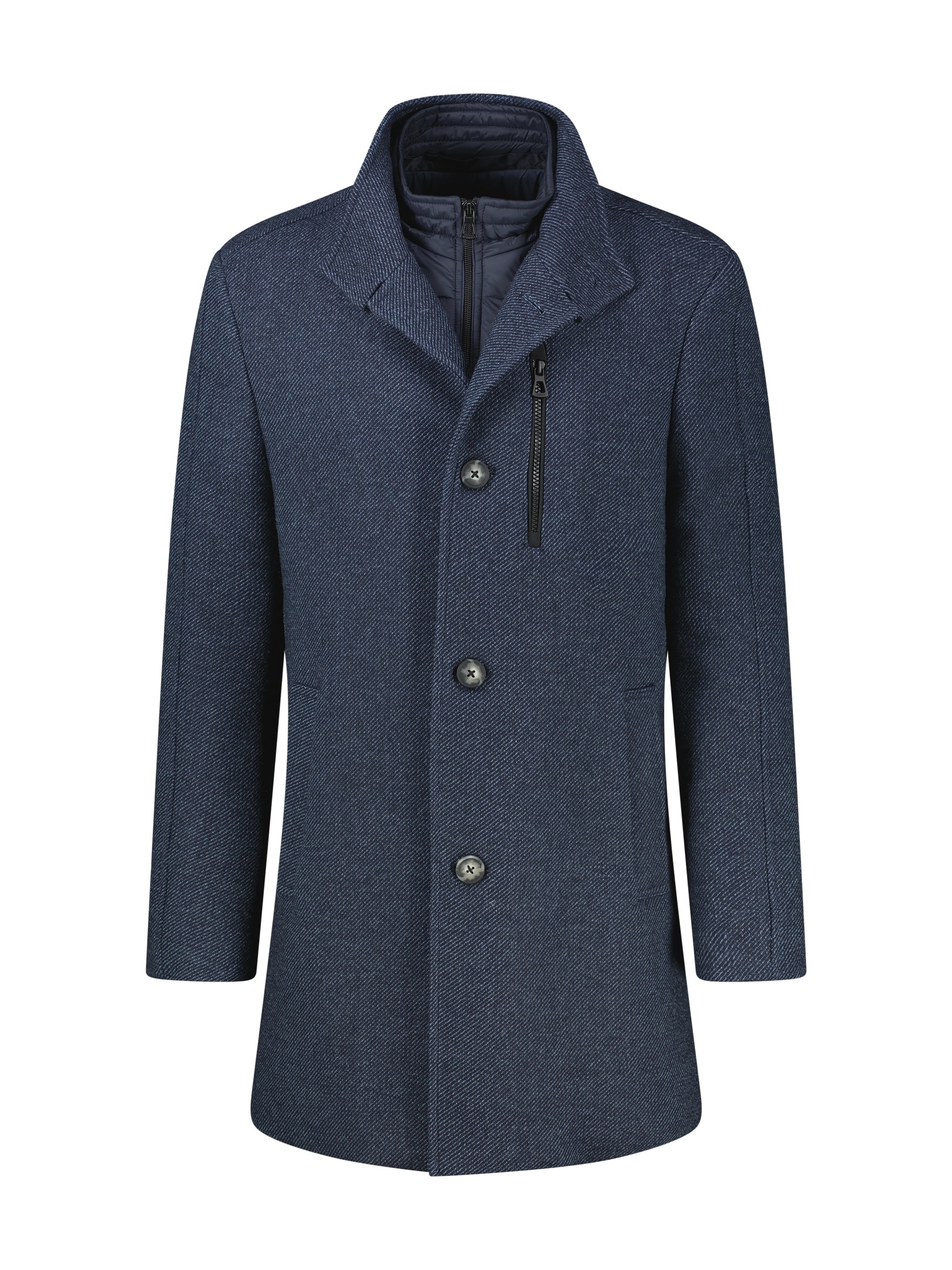 LERROS Manteau en laine mit Reissverschluss und Knopfleiste