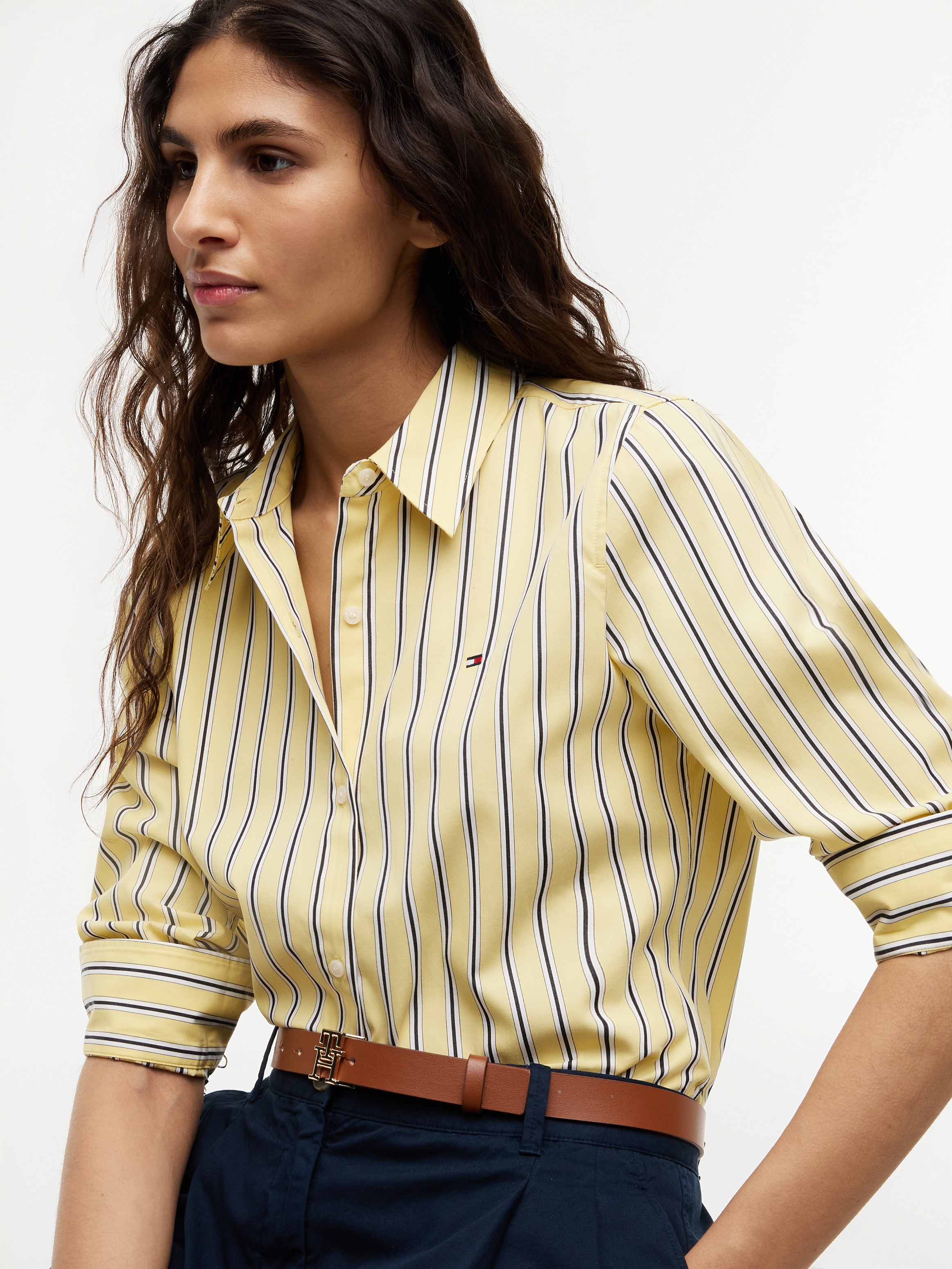 Tommy Hilfiger Hemdbluse »SUMMER POPLIN REGULAR SHIRT« Baumwolle, regular fit, auch in grossen Grössen