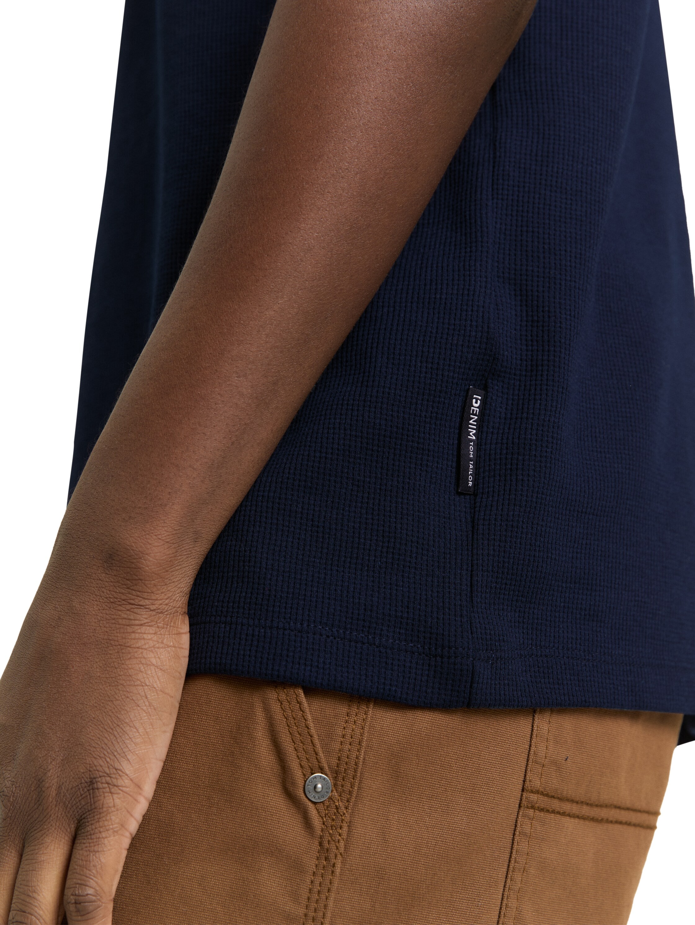 TOM TAILOR Denim T-shirt in Piqué-Qualität