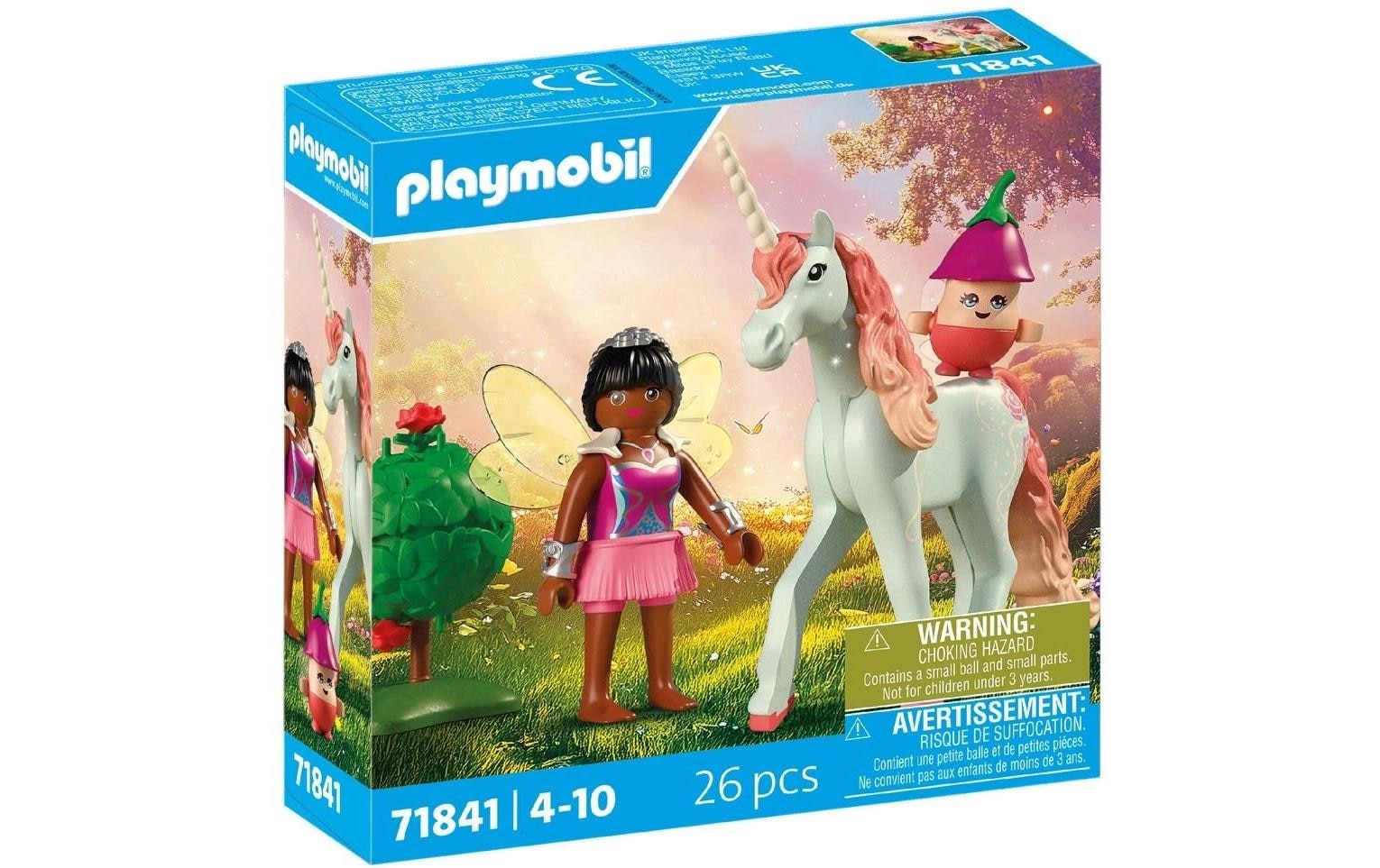 Playmobil® Konstruktions-Spielset »Sammeleinhorn, Himmelsrose mit Fee (71841), Princess Magic«