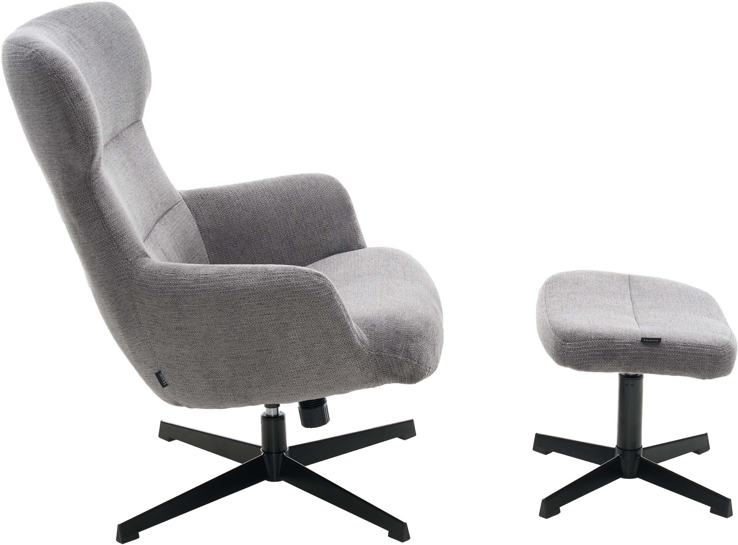 Home affaire Sessel »Clarah Relaxsessel, TV-Sessel mit Hocker« 360° Grad drehbar