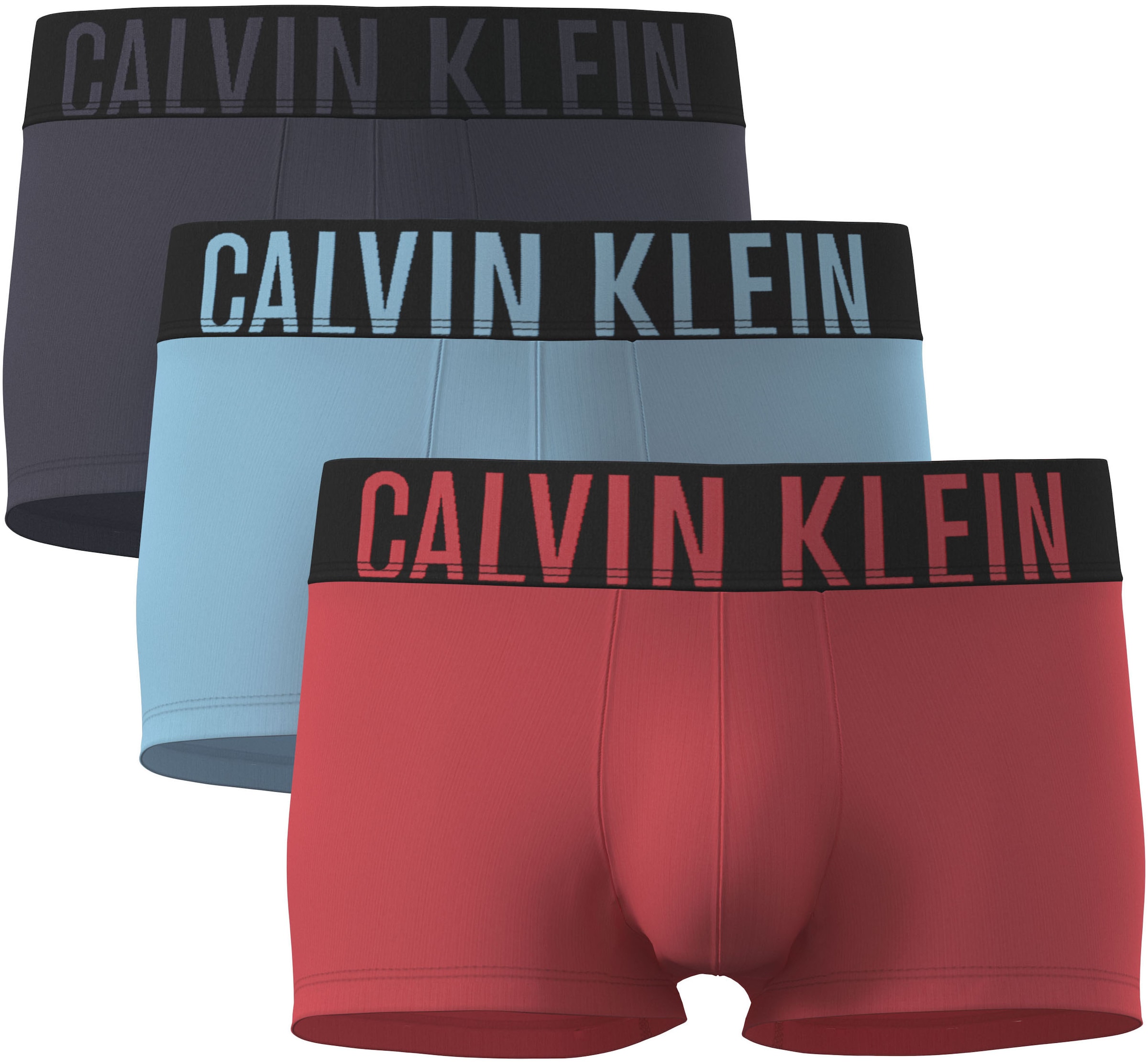 Calvin Klein Underwear Trunk »LOW RISE TRUNK 3PK« Packung, 3er-Pack, 3 Stk. mit Logobund